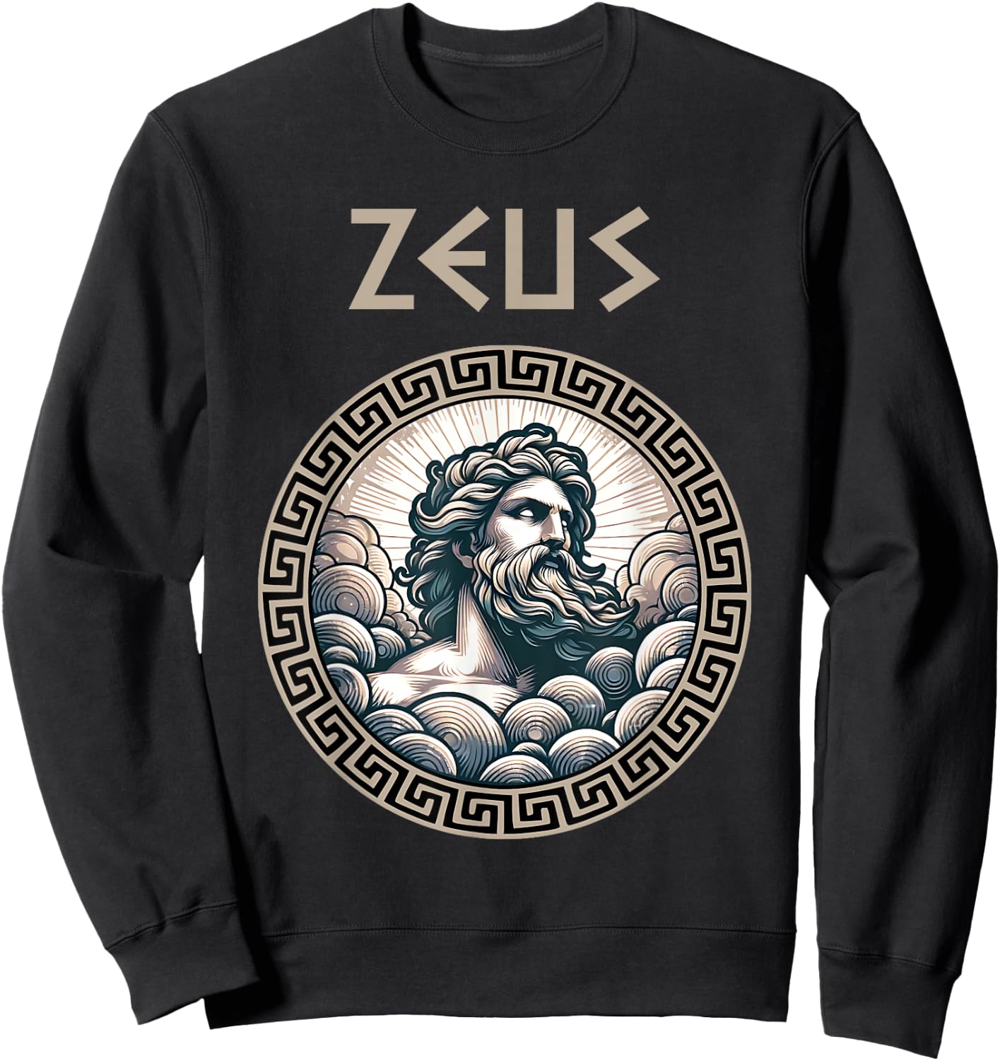 Zeus Greek God King of the Skies Sweatshirt - Sweatshirt | Black