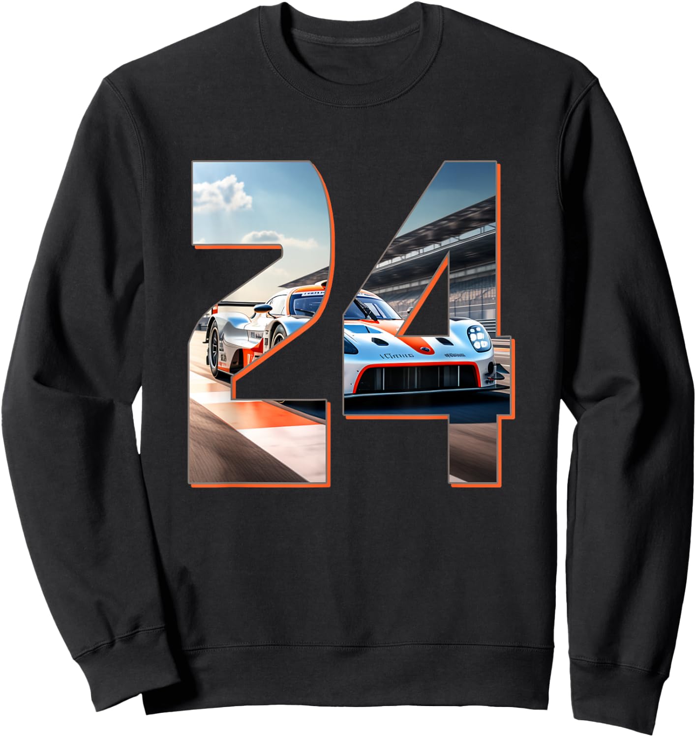 24h Endurance Racing we celebrate motorsport great fan Sweatshirt - Sweatshirt | Black