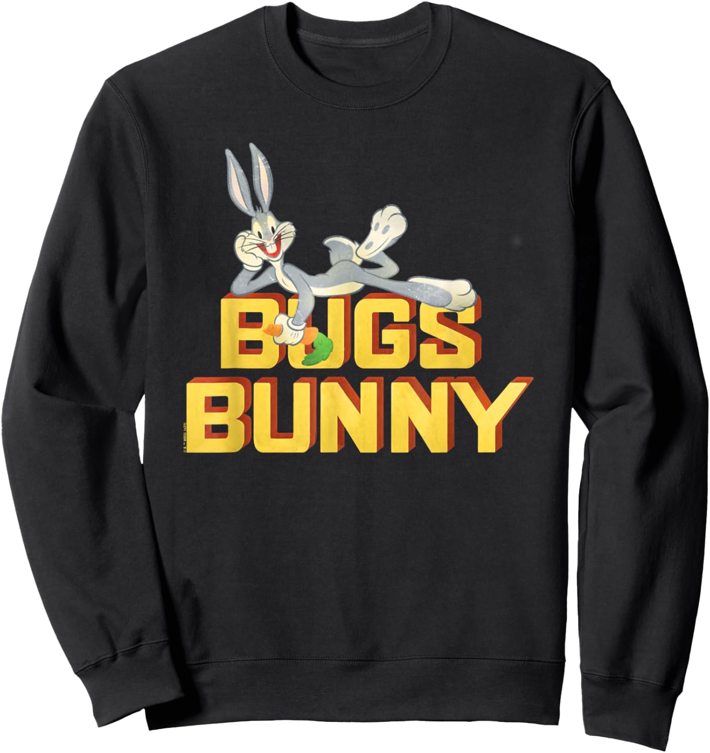 Looney Tunes Bugs Bunny Retro Art Sweatshirt - Sweatshirt | Black