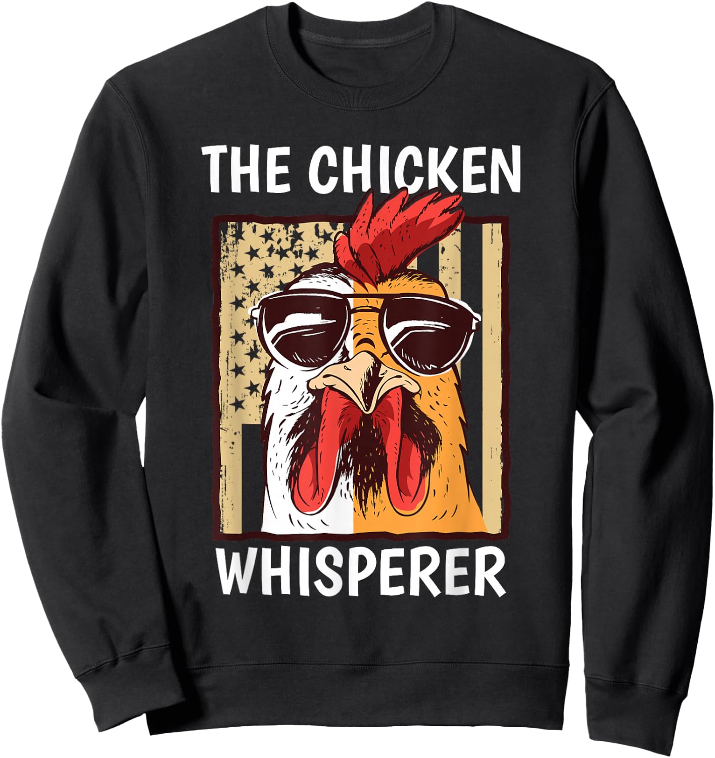 The Chicken Whisperer Farmer Chicken Sweatshirt - Sweatshirt | Black