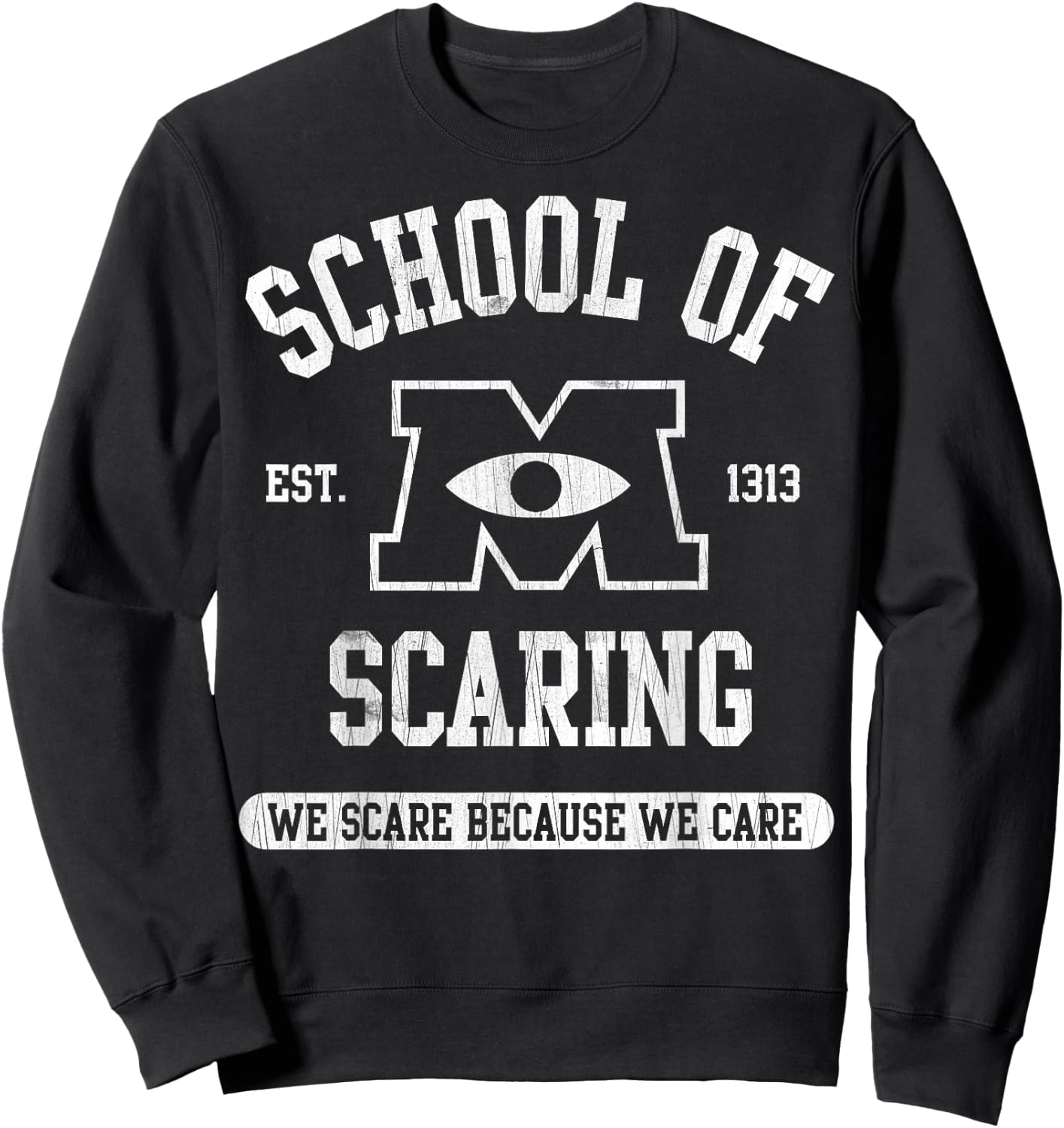 Disney Pixar Monsters University School of Scaring EST. 1313 Sweatshirt - Sweatshirt | Black