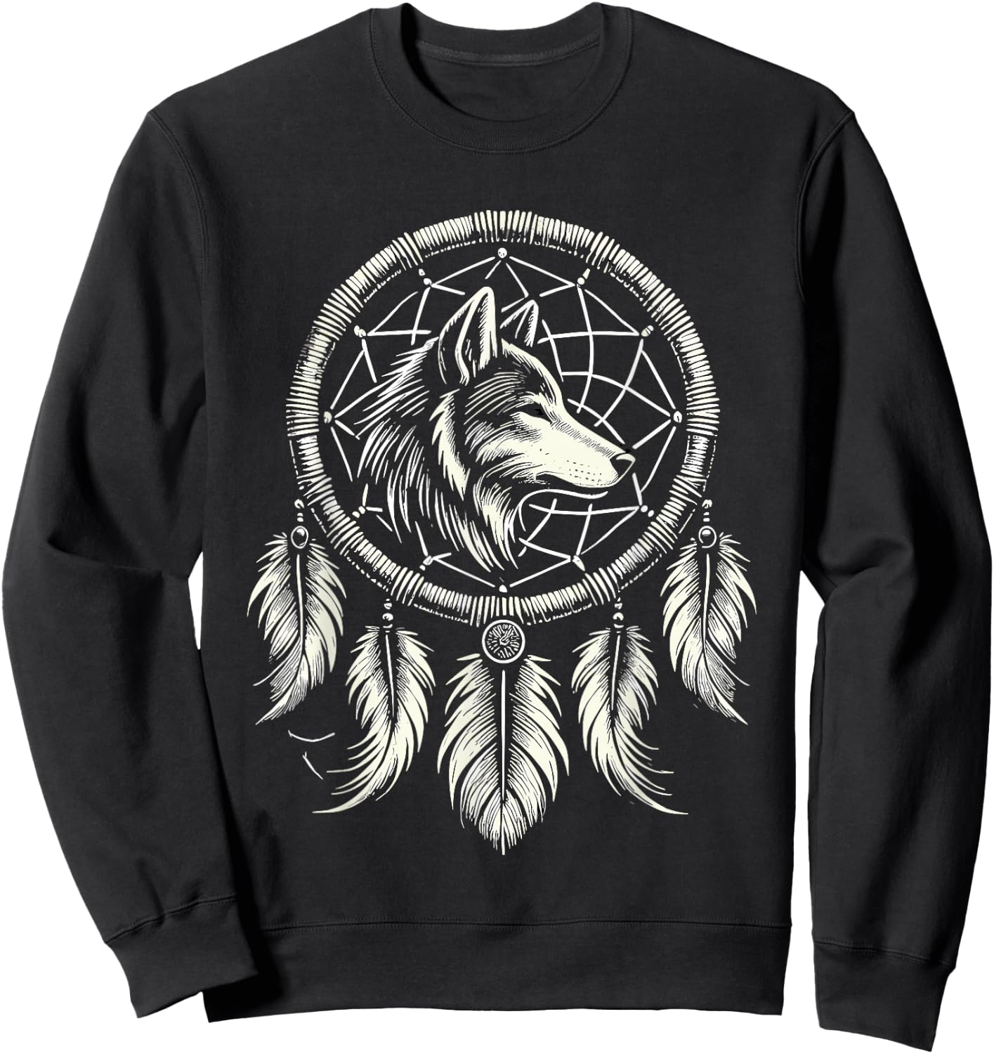 Surreal Dream Catcher Bohemian Spiritual festival fashion Sweatshirt - Sweatshirt | Black