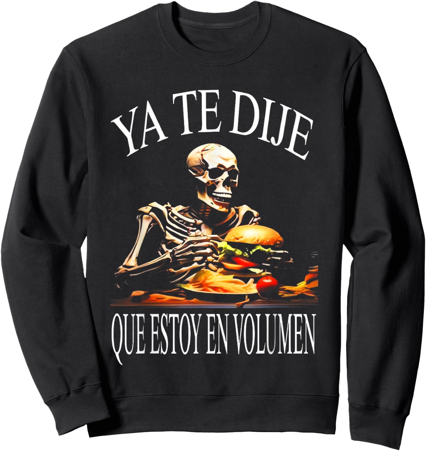 Calacas Chidas Gym Con Frases Sarcasticas Mexican Slang Word Sweatshirt - Sweatshirt | Black