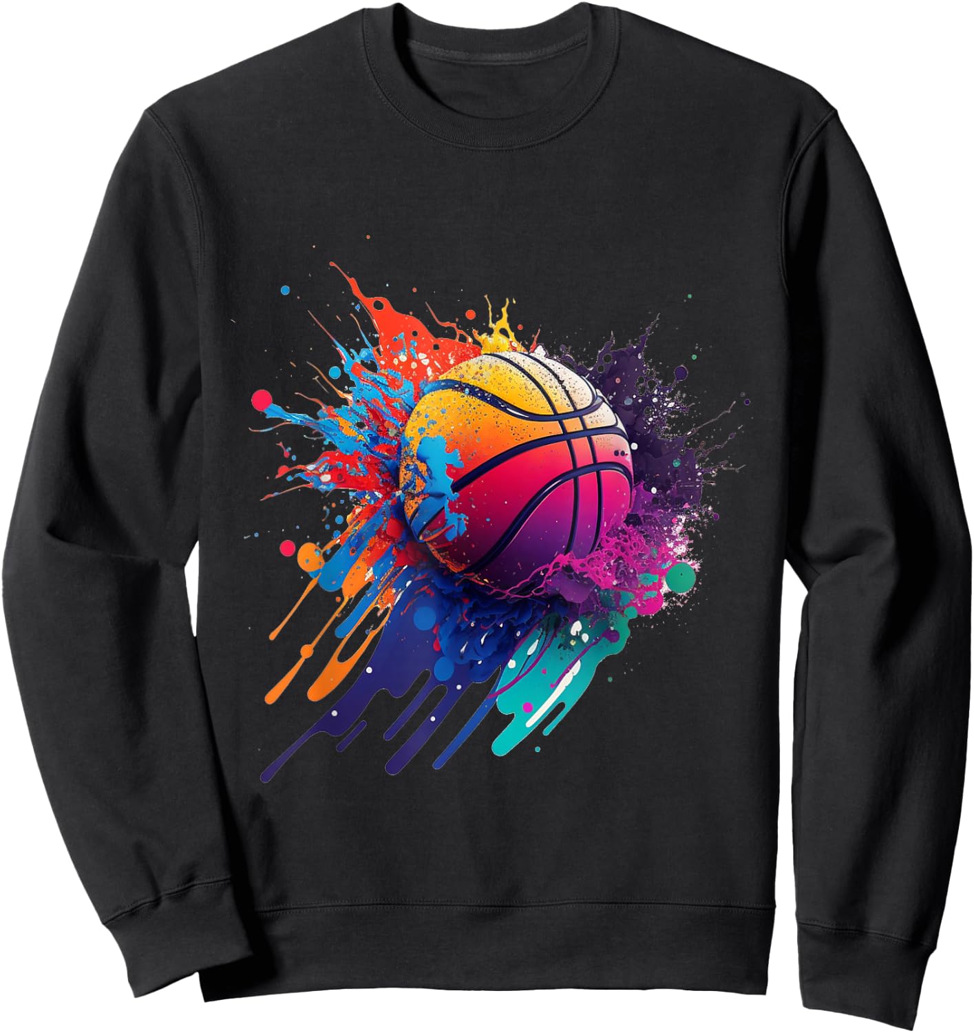 Basketball Splash Baller Team Player Basketball Player Sweatshirt - Sweatshirt | Black