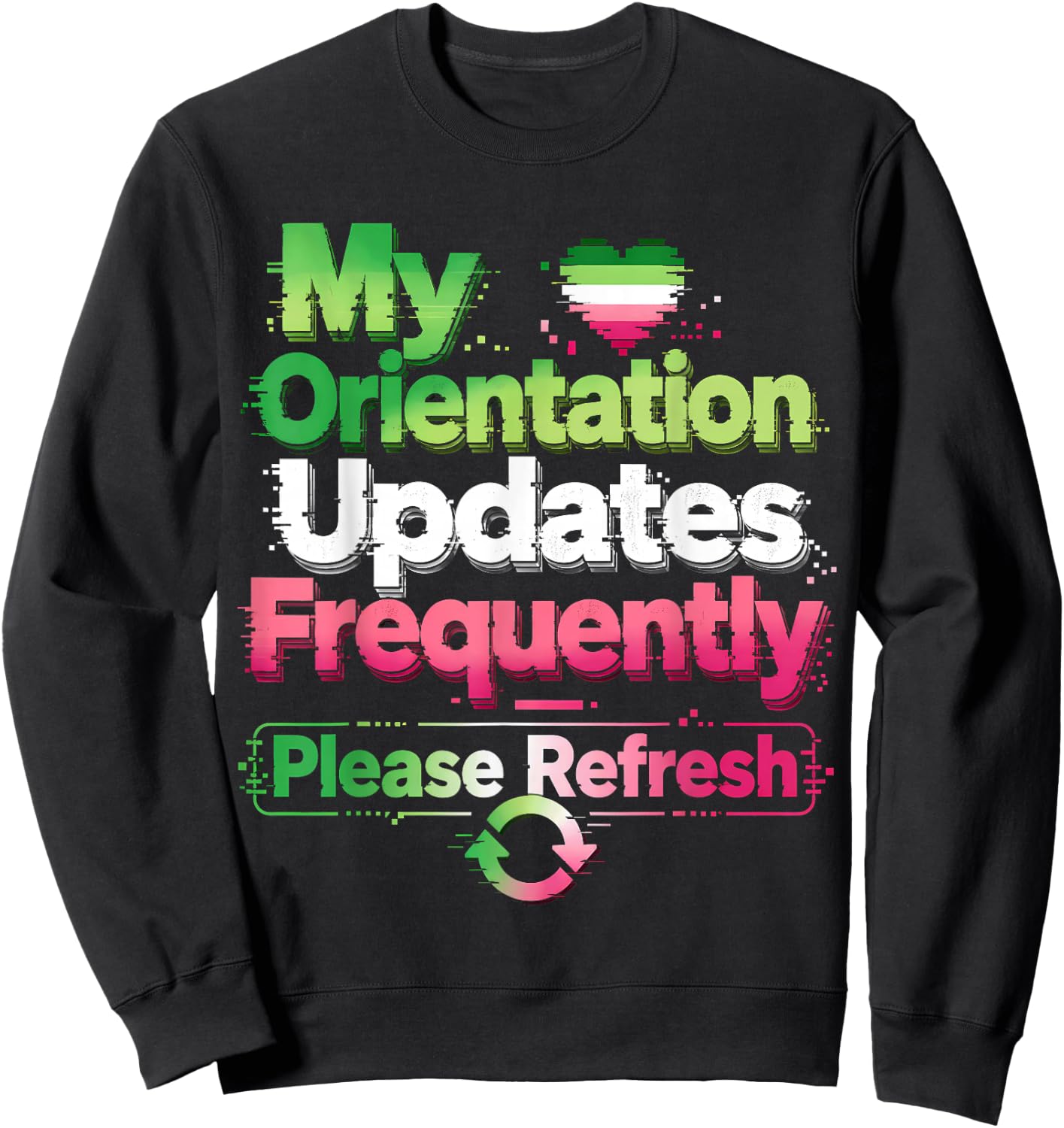 Funny Abrosexual Sweatshirt - Sweatshirt | Black