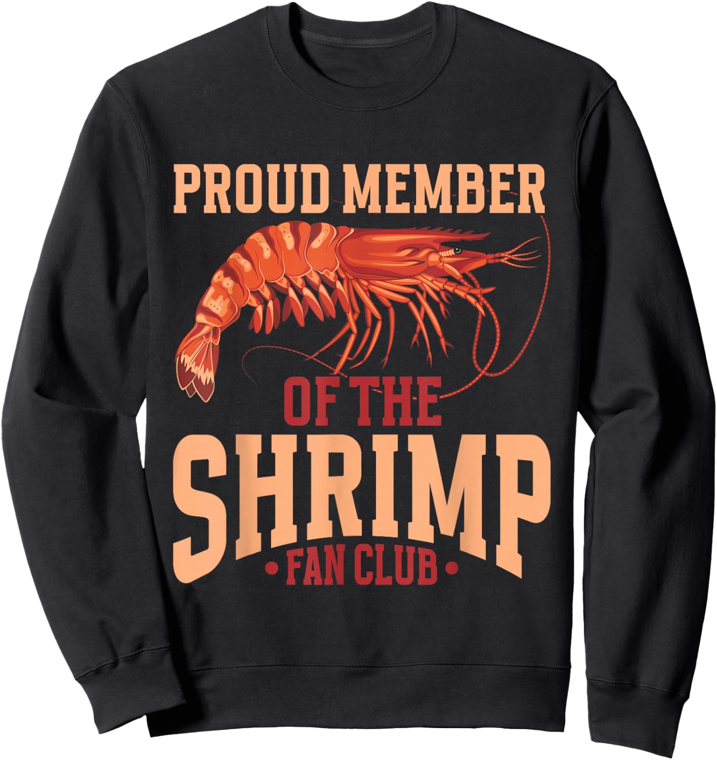 Ocean Shellfish Shrimp Lover Sweatshirt - Sweatshirt | Black