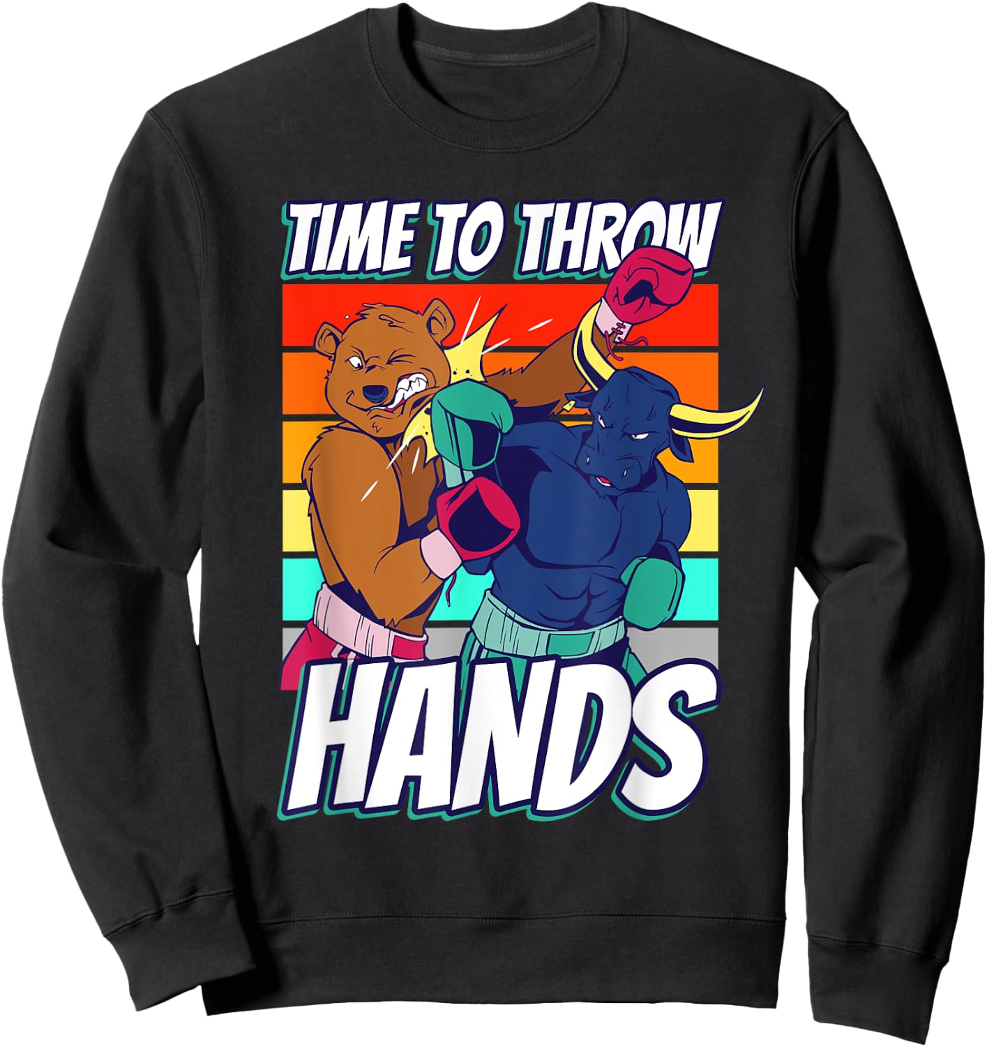 Fight boxing boxing fight boxing ring boxing Sweatshirt - Sweatshirt | Black