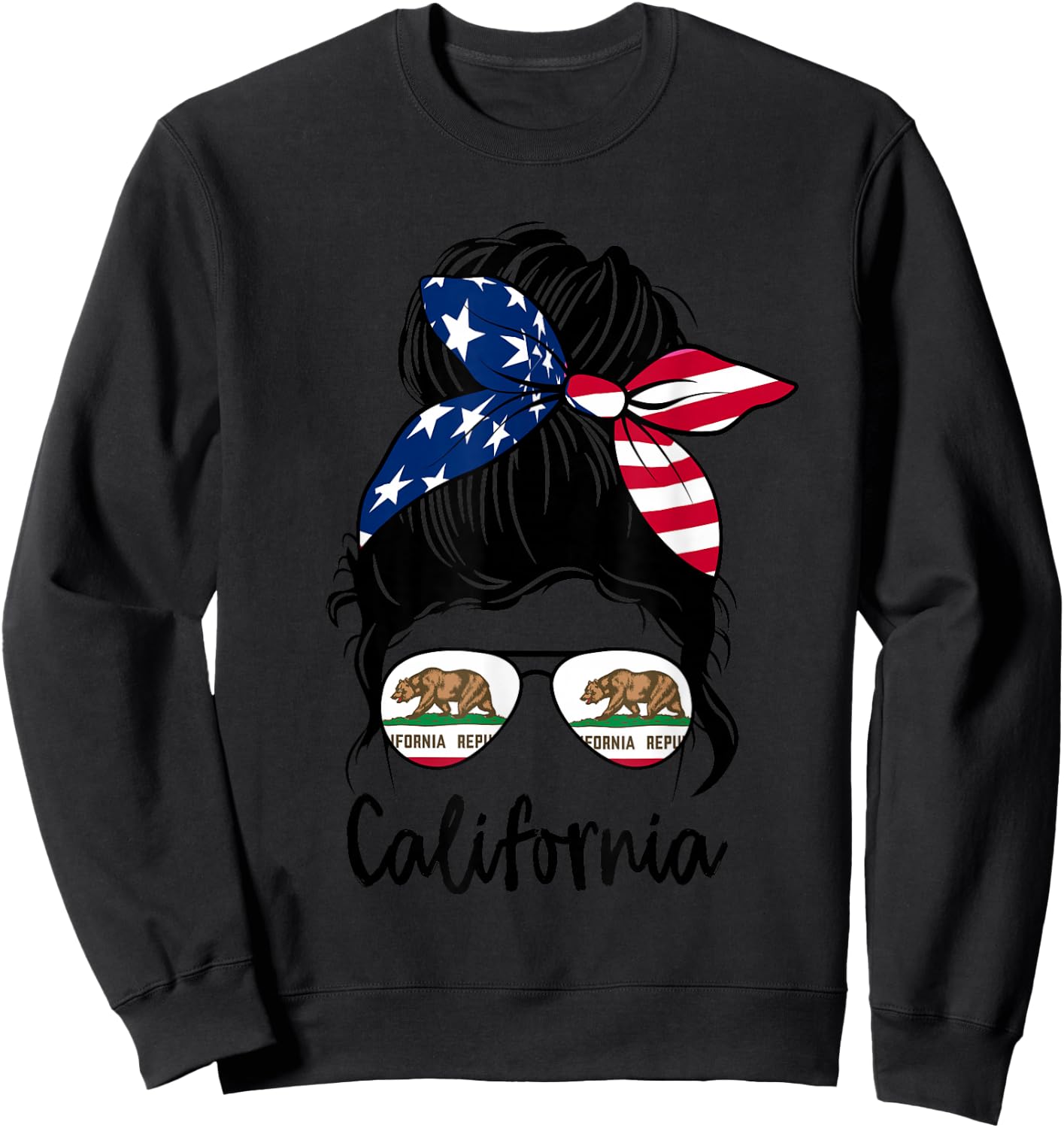 Cali graphic design for girls kid California toodler Sweatshirt - Sweatshirt | Black