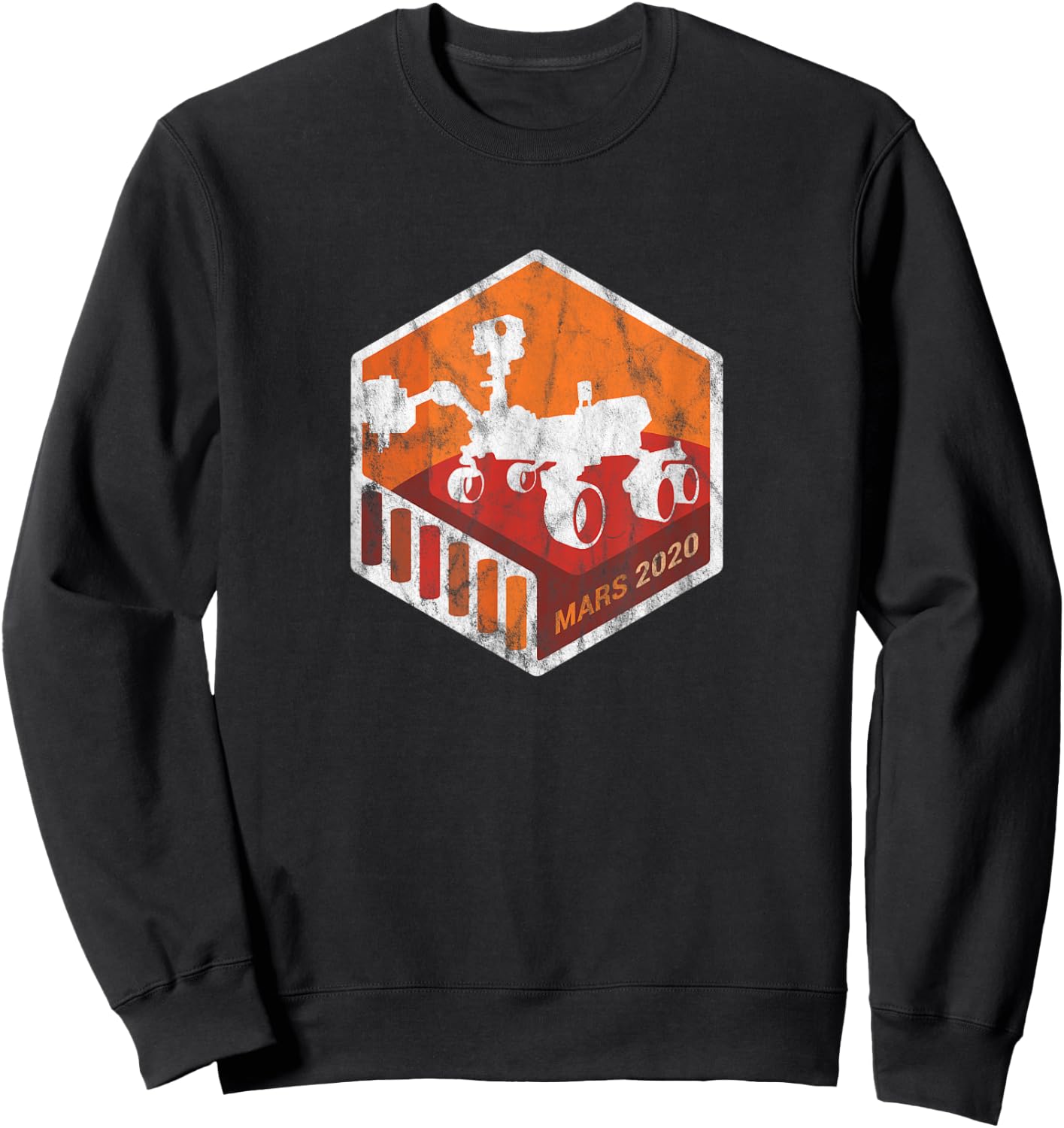 NASA JPL Mars 2020 Rover Mission Mars Exploration Vintage Sweatshirt - Sweatshirt | Black