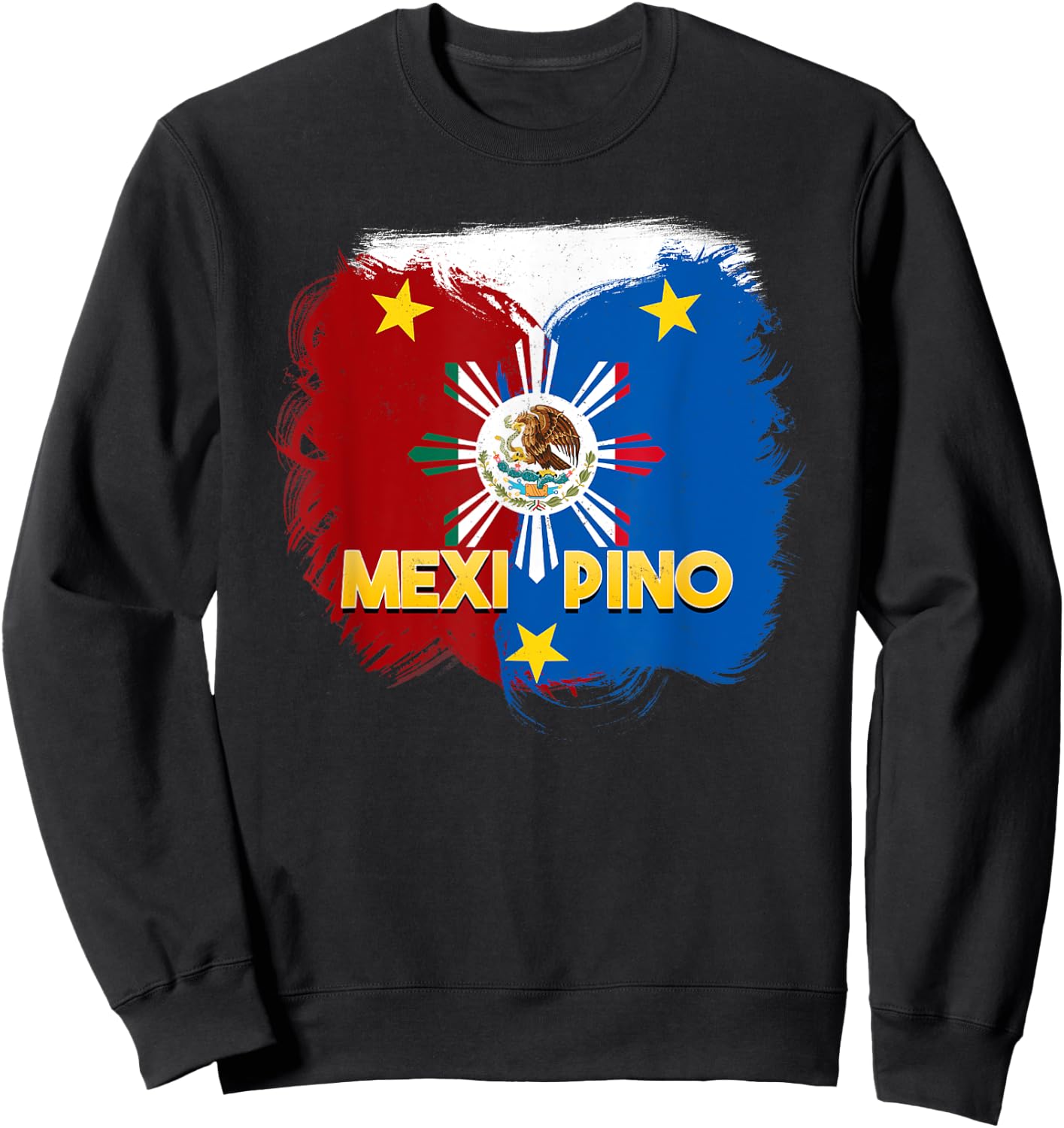 Philippines Mexico Filipino Mexican Mexipino Flag Day Sweatshirt - Sweatshirt | Black