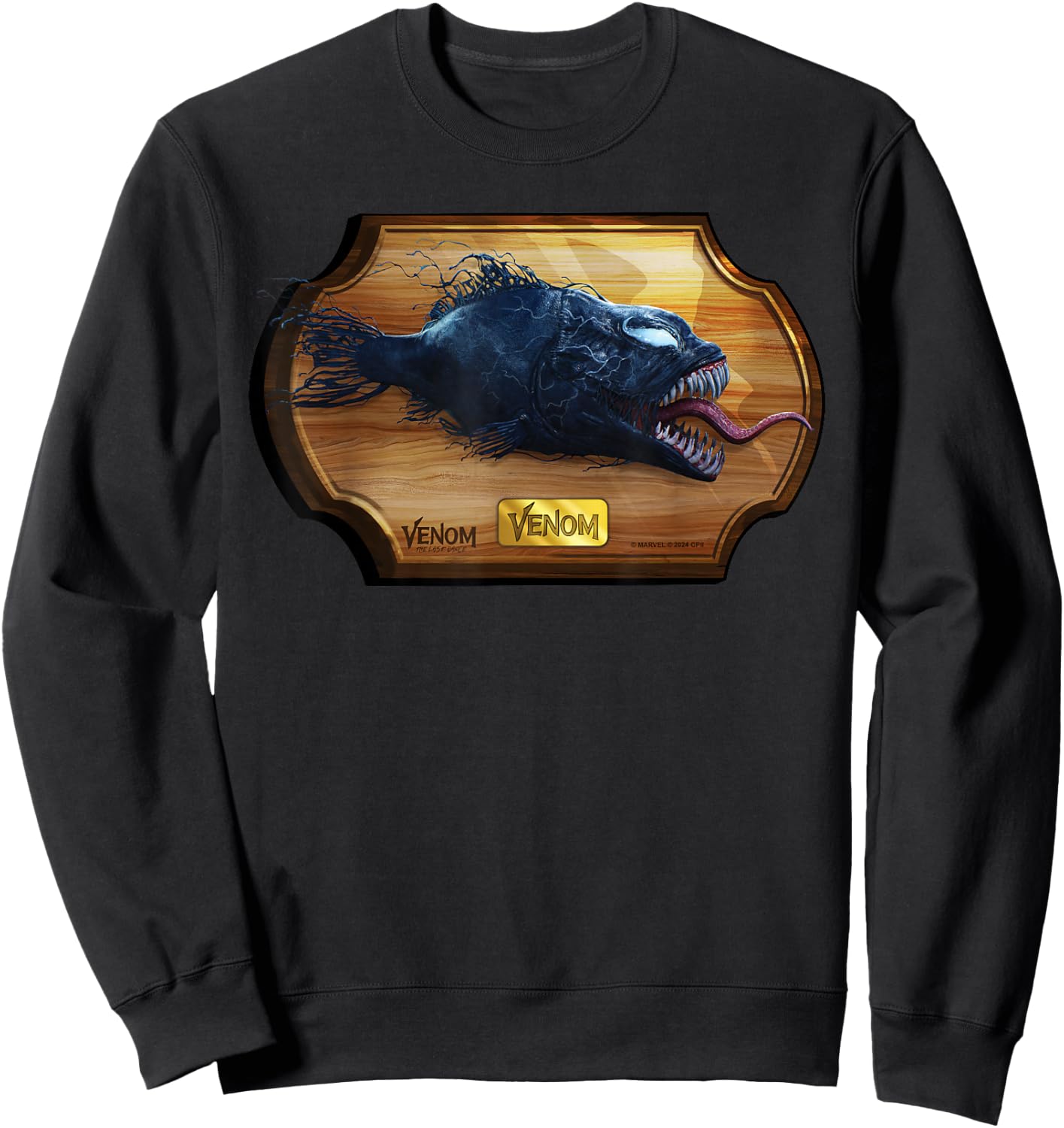 Marvel Venom: The Last Dance Mounted Wall Plaque Venom Fish Sweatshirt - Sweatshirt | Black