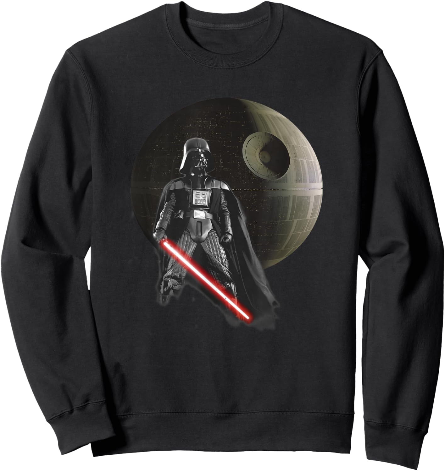 Star Wars Darth Vader Epic Pose Death Star Logo Sweatshirt - Sweatshirt | Black
