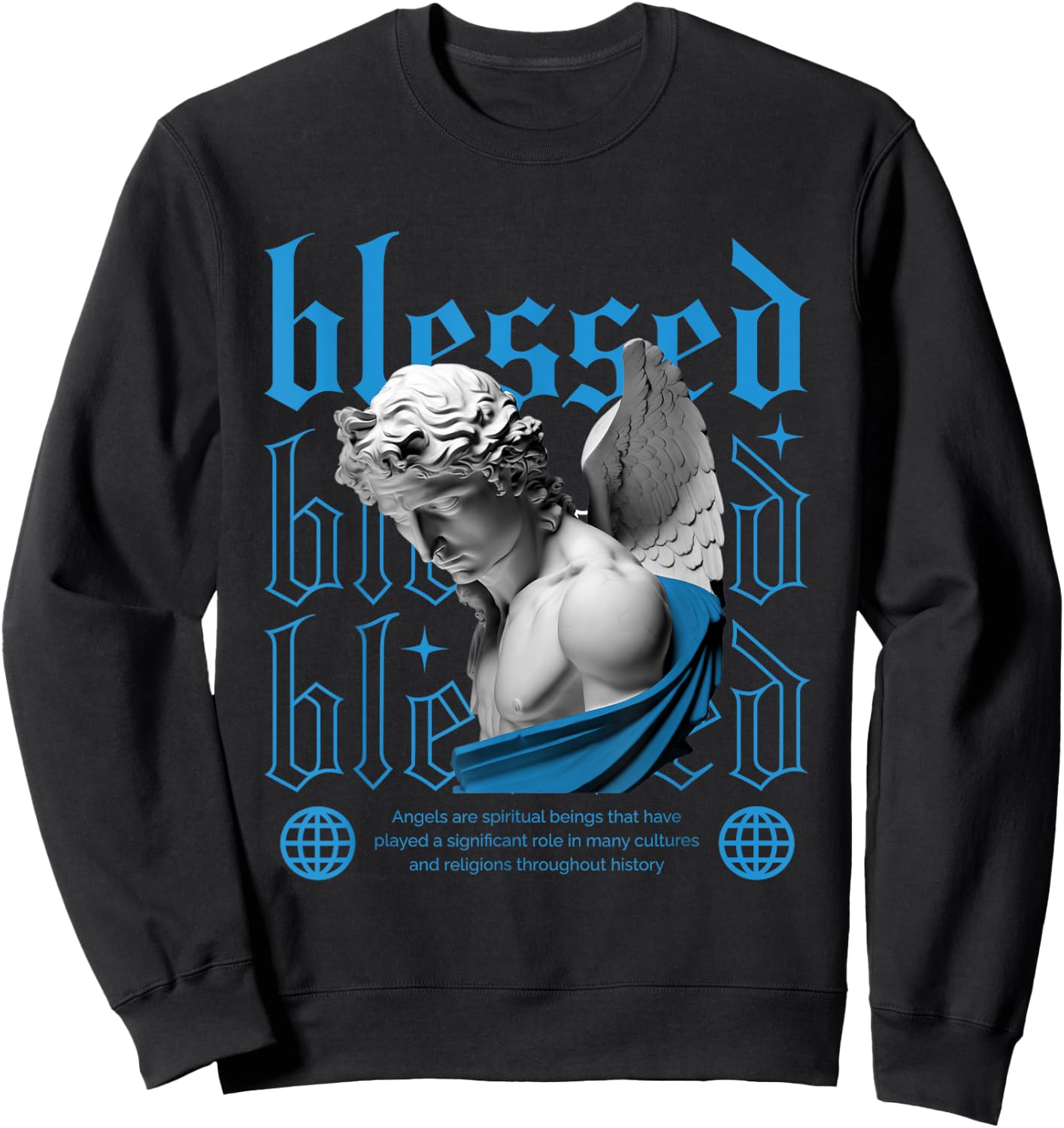 Blessed Powder Blue 9s Matching Women Sweatshirt - Sweatshirt | Black