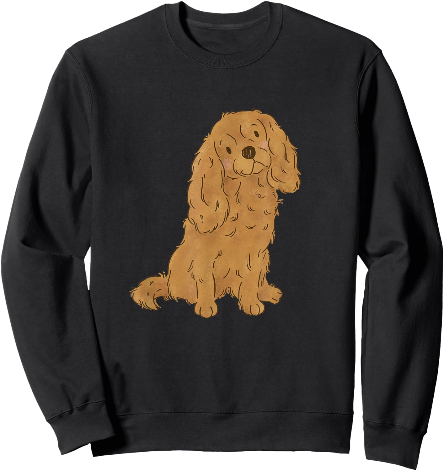 Ruby Cavalier King Charles Spaniel Cavie Mom Sweatshirt - Sweatshirt | Black