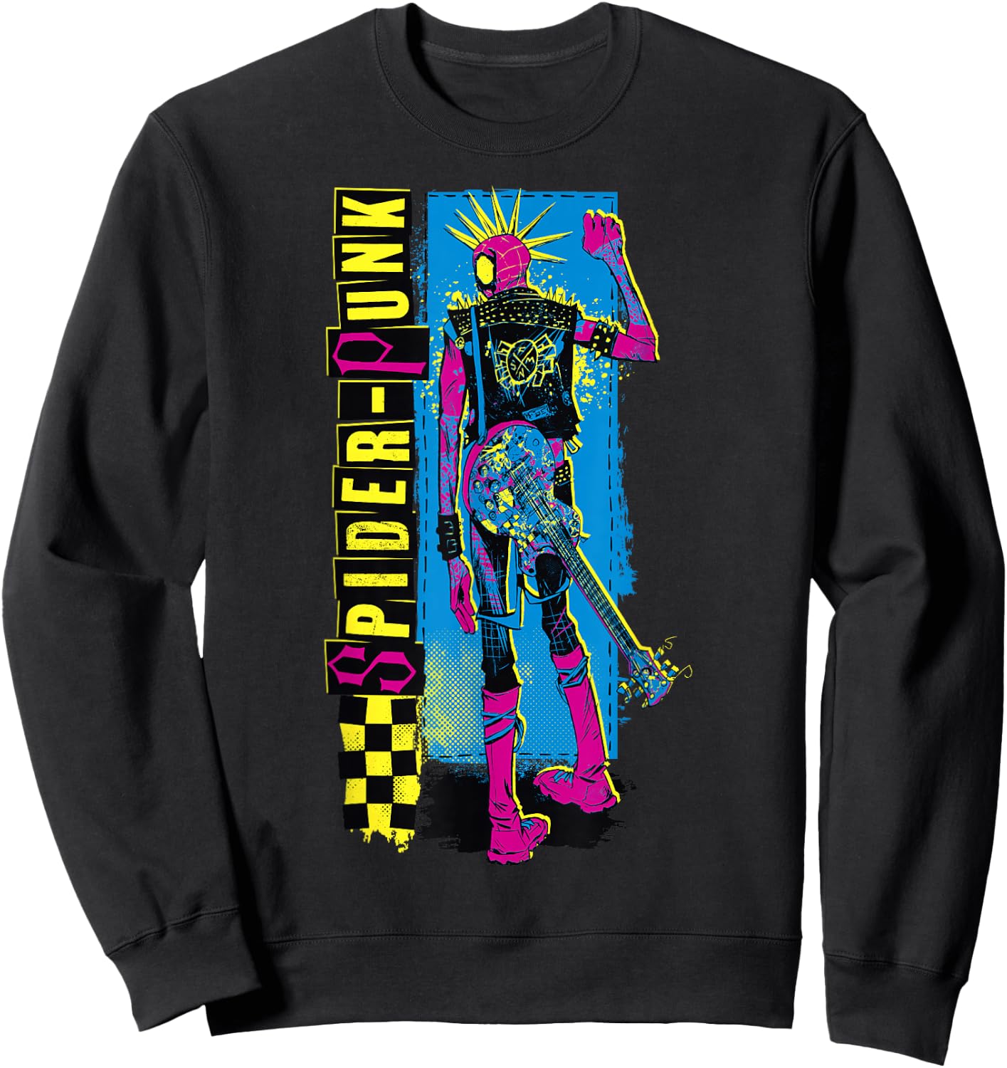 Marvel Spider-Man Across The Spider-Verse Part 1 Spider-Punk Sweatshirt - Sweatshirt | Black