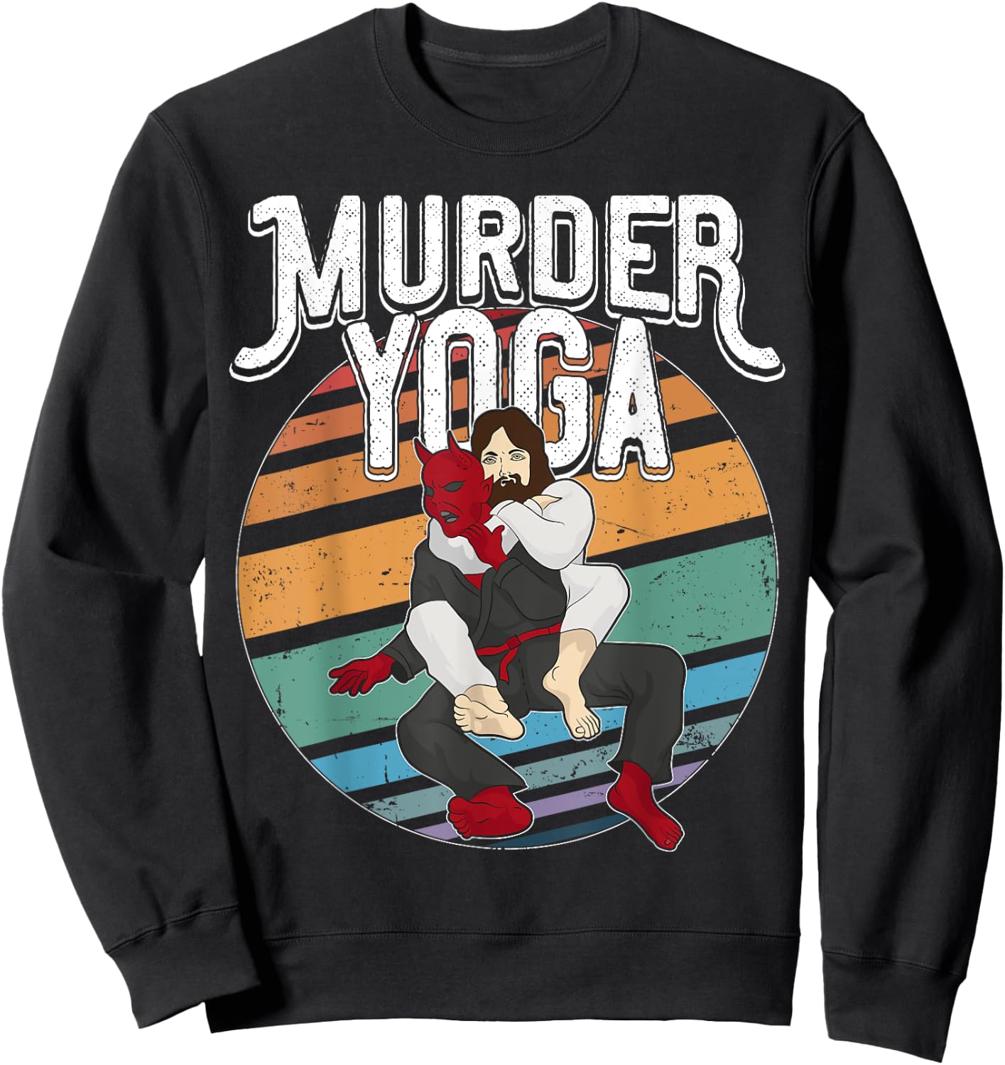 Murder Yoga Shirt Brazilian Jiu Jitsu BJJ Gi Rolling Belt Sweatshirt - Sweatshirt | Black