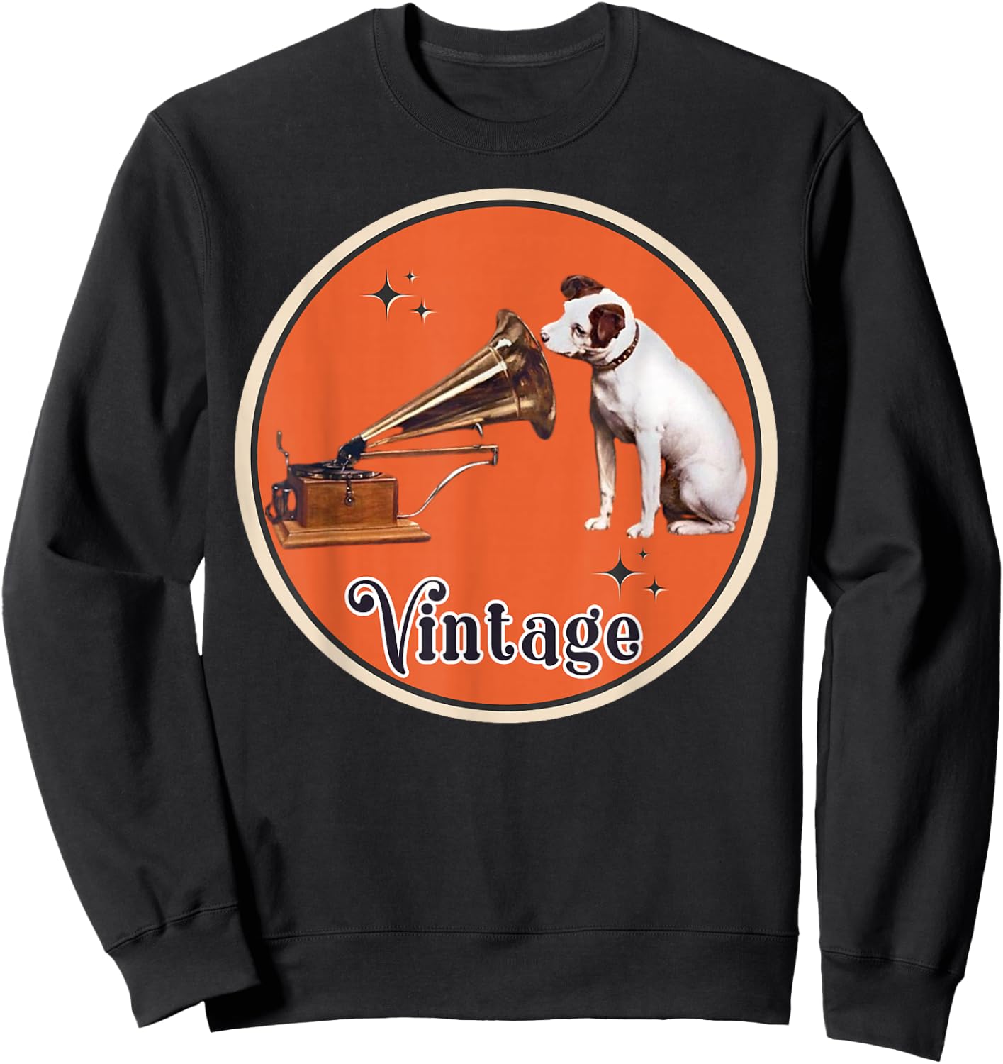 His Master's Voice RCA Victor Nipper Dog Sweatshirt - Sweatshirt | Black