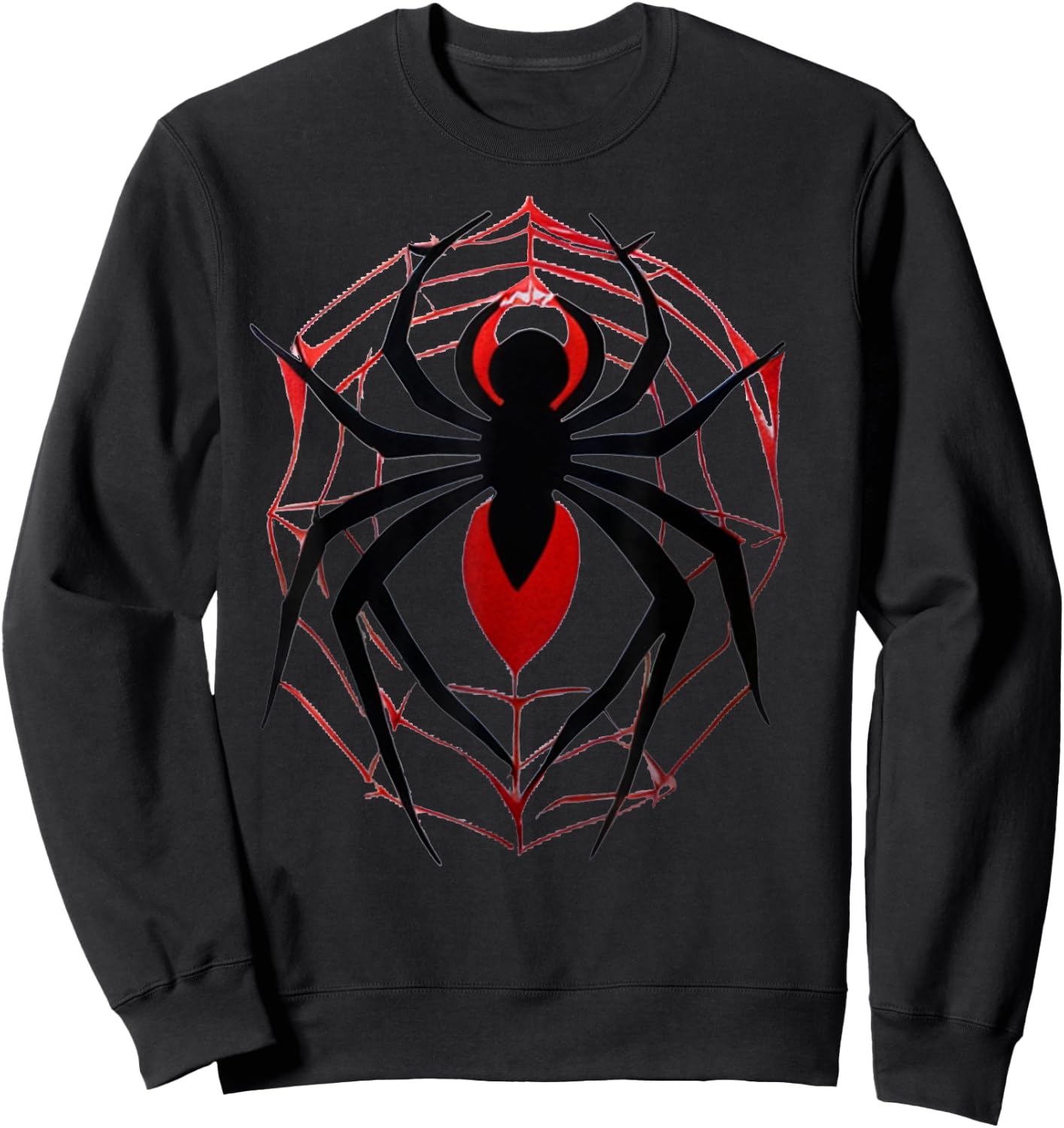 Spider Vintage Pig Spider Web Black Widow Spider Super Hero Sweatshirt - Sweatshirt | Black
