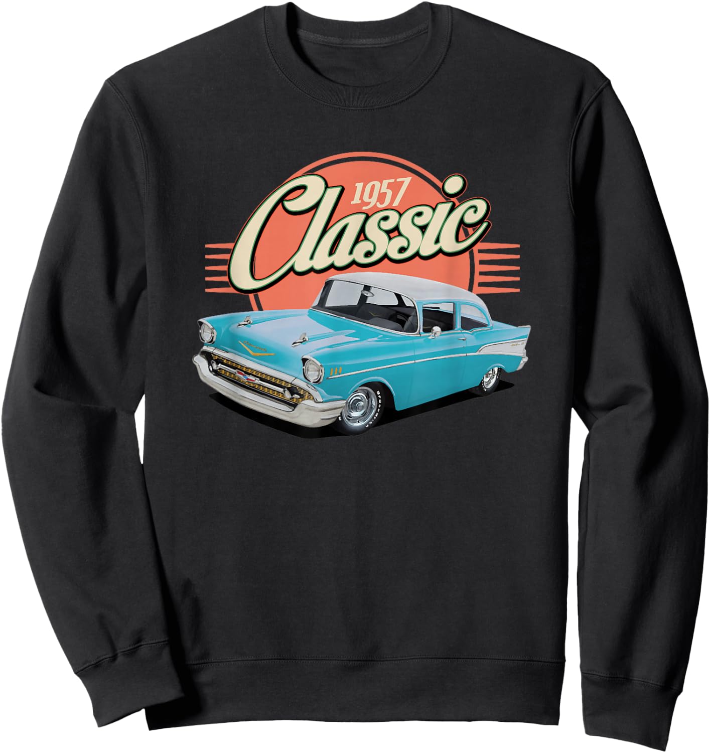 1957 57 Chevys Truck Sweatshirt - Sweatshirt | Black