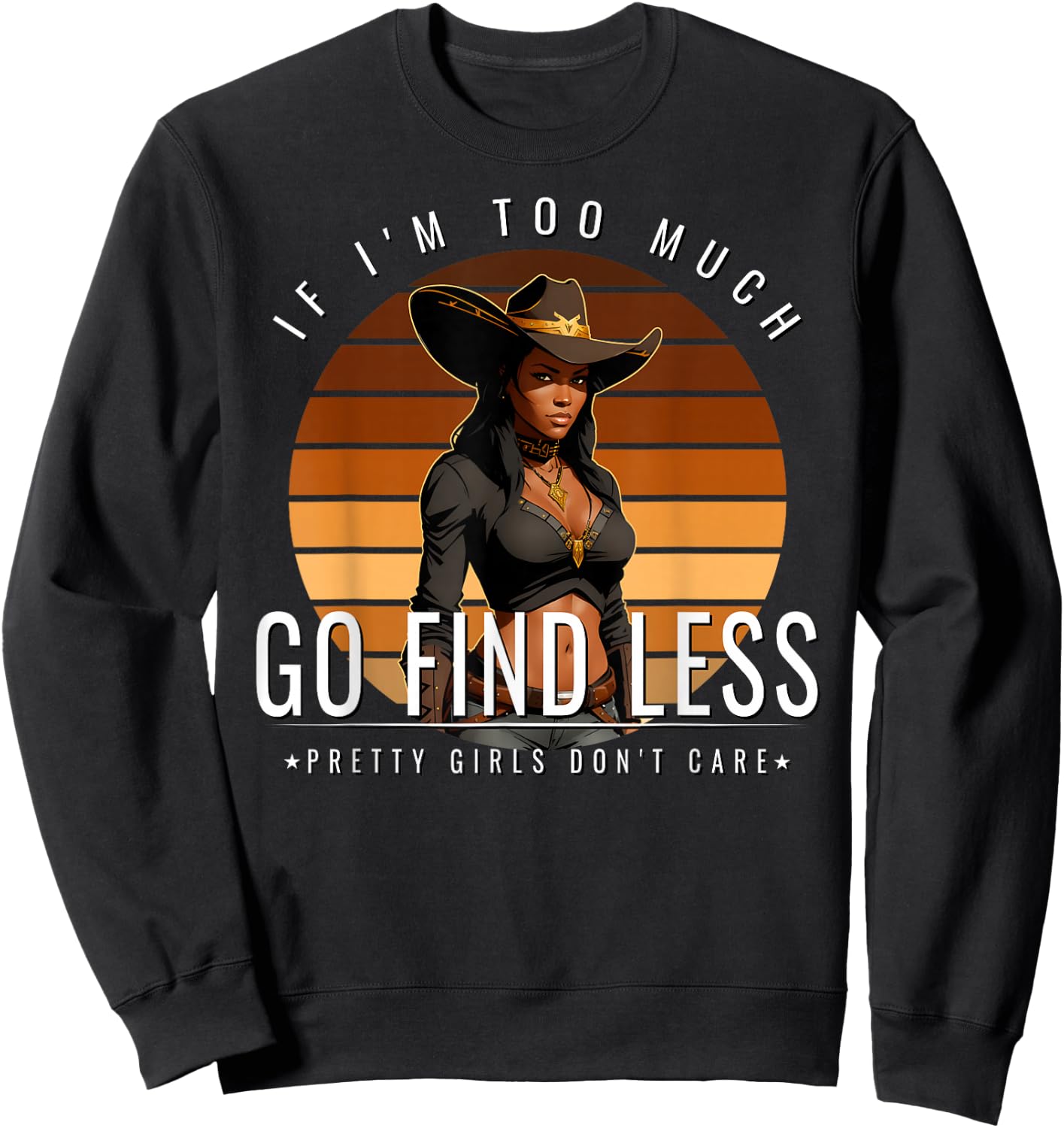Black Rodeo Queen - African American Western Tribute Sweatshirt - Sweatshirt | Black