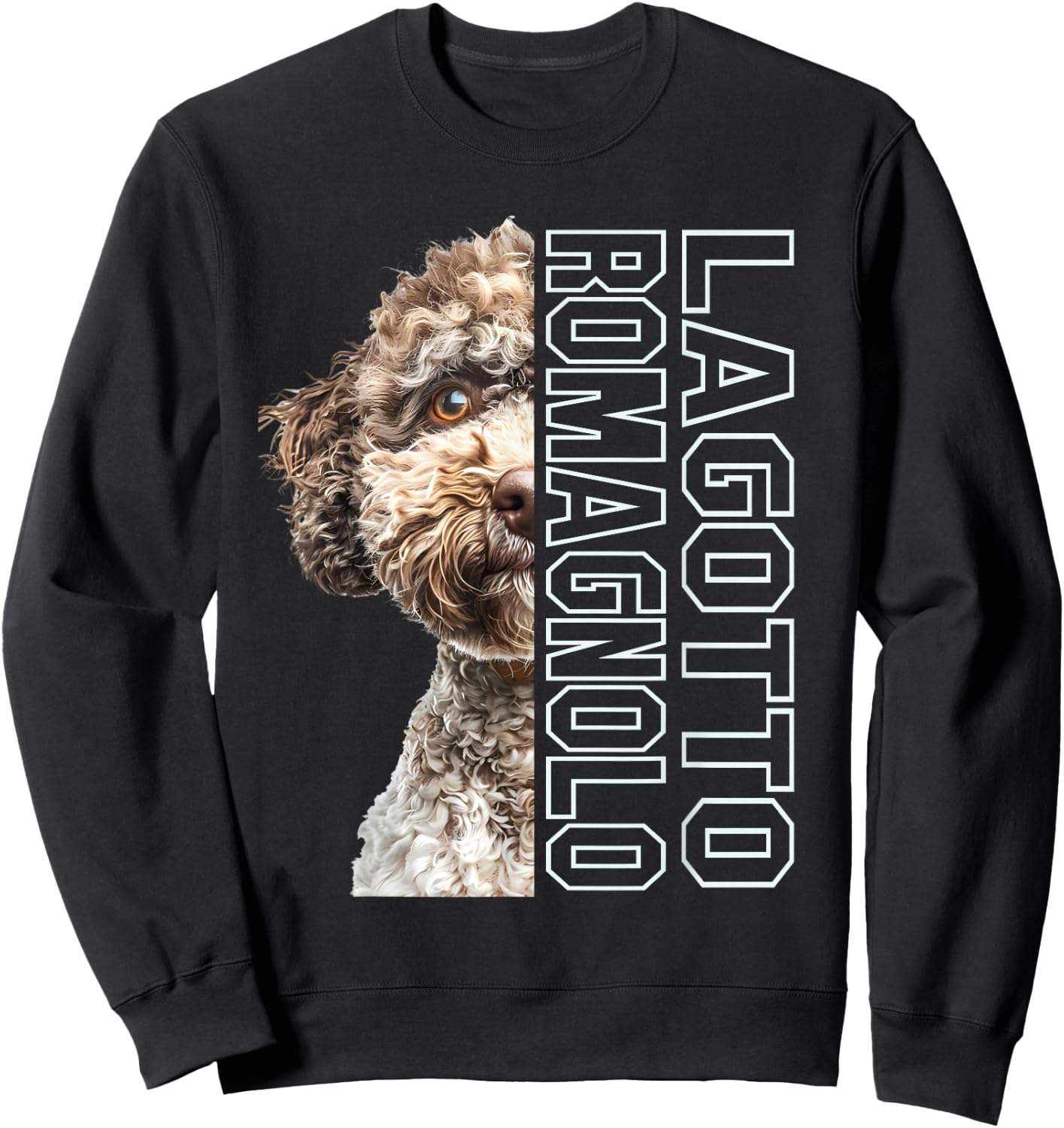 Lagotto Romagnolo , Small, Black Sweatshirt - Sweatshirt | Black