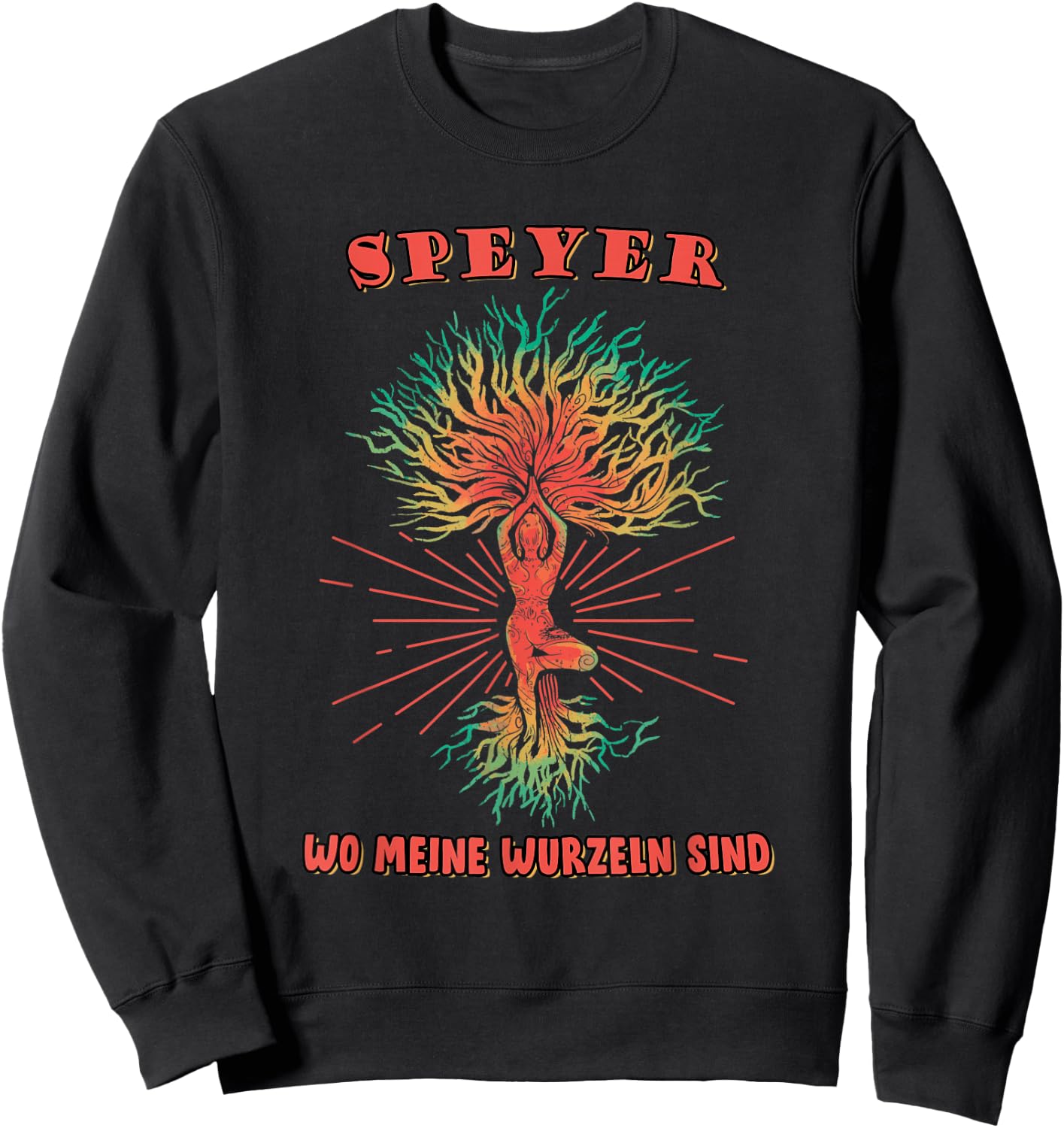 Speyer Holiday Travel Souvenir Roots Sweatshirt - Sweatshirt | Black