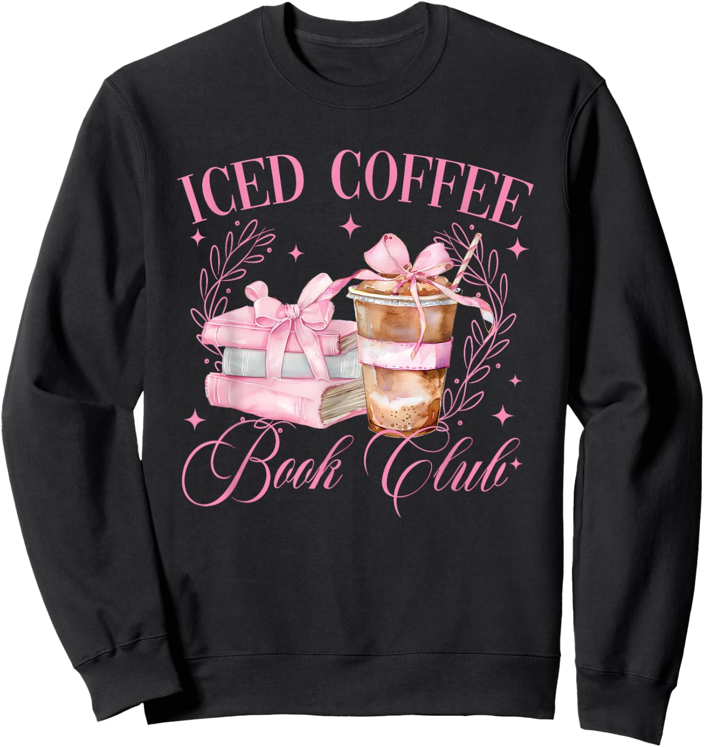 Iced Coffee Book Club Sweatshirt - Sweatshirt | Black