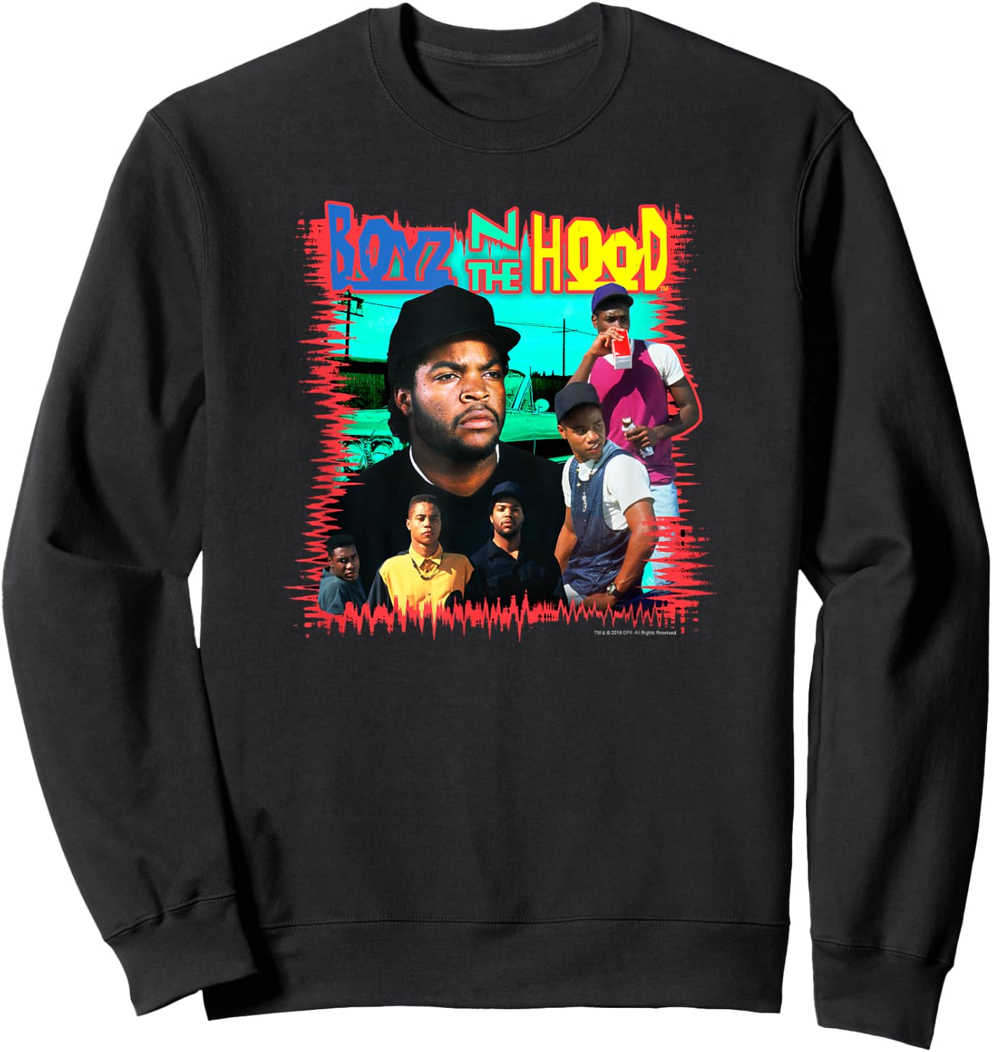 Boyz n the Hood Vintage Poster Style Sweatshirt - Sweatshirt | Black