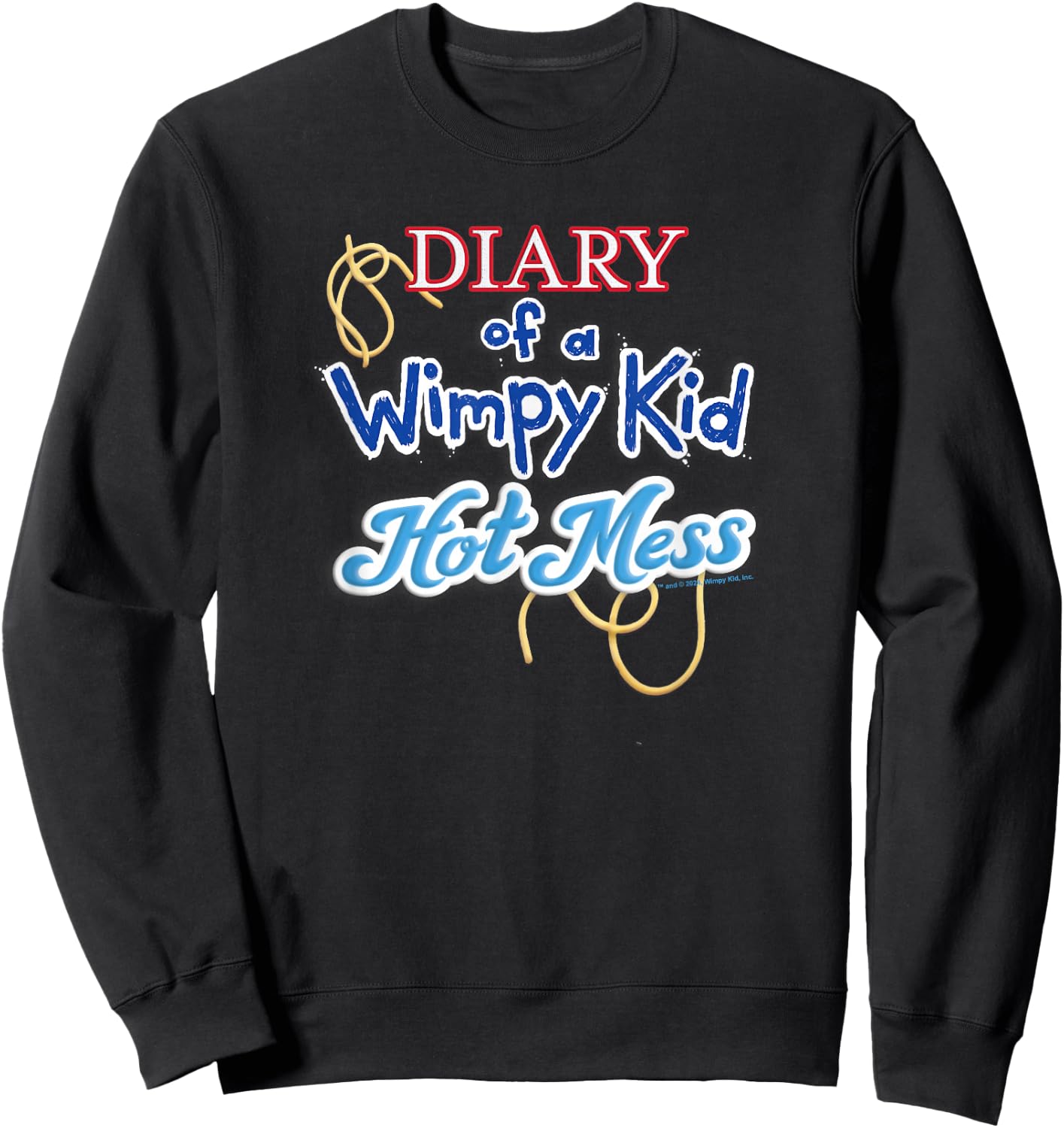 Diary of a Wimpy Kid Hot Mess Logo Sweatshirt - Sweatshirt | Black