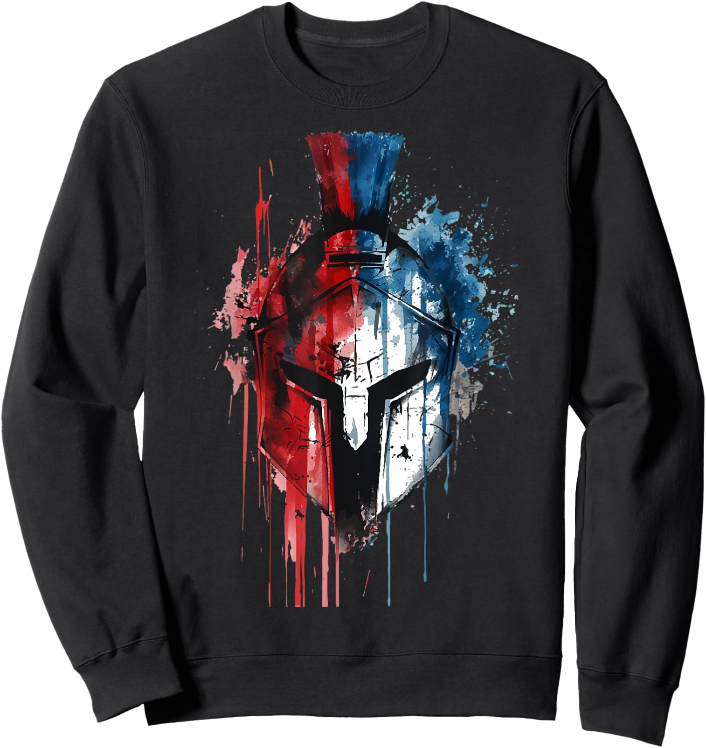 Sparta Spartan Fighter Helmet Greeks Leonidas Sparta Sweatshirt - Sweatshirt | Black
