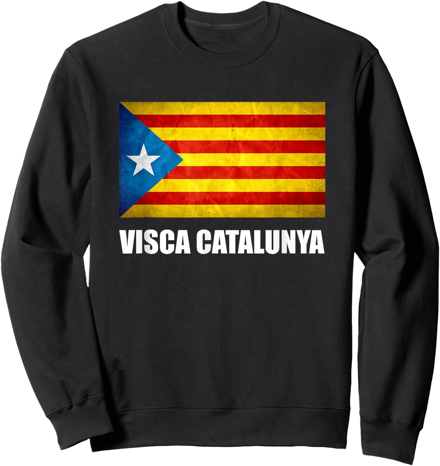 Catalonia Catalunya Catalan Flag Sweatshirt - Sweatshirt | Black