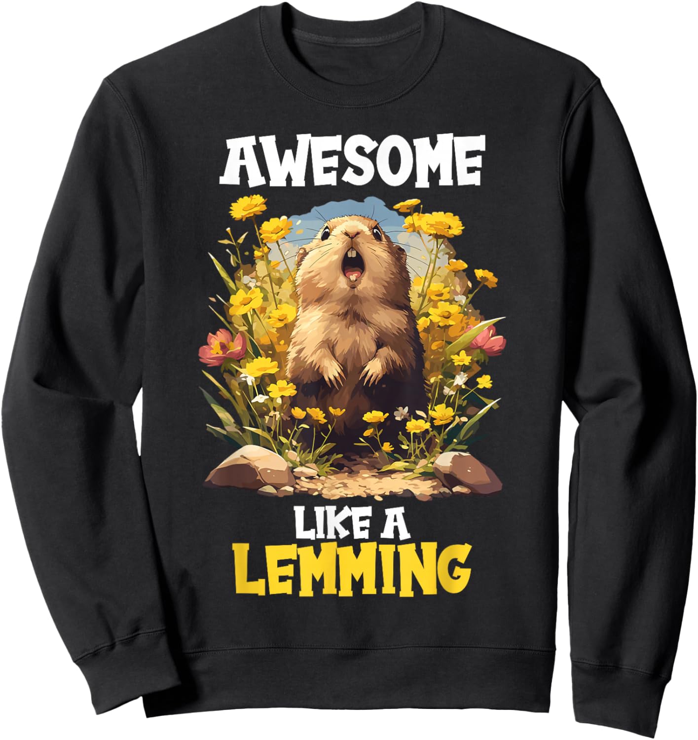 Awesome like a Lemming. Lemmings Lemming Sweatshirt - Sweatshirt | Black
