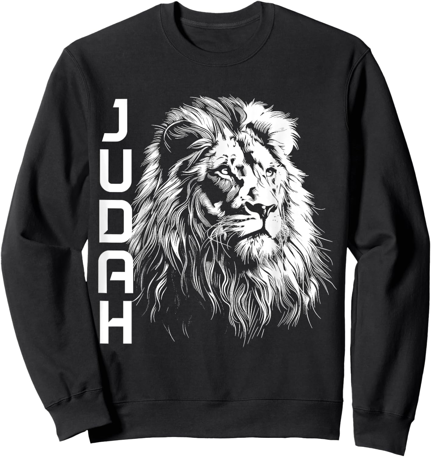 Lion Of Judah Hebrew Israelite Christian Jewish African YHWH Sweatshirt - Sweatshirt | Black