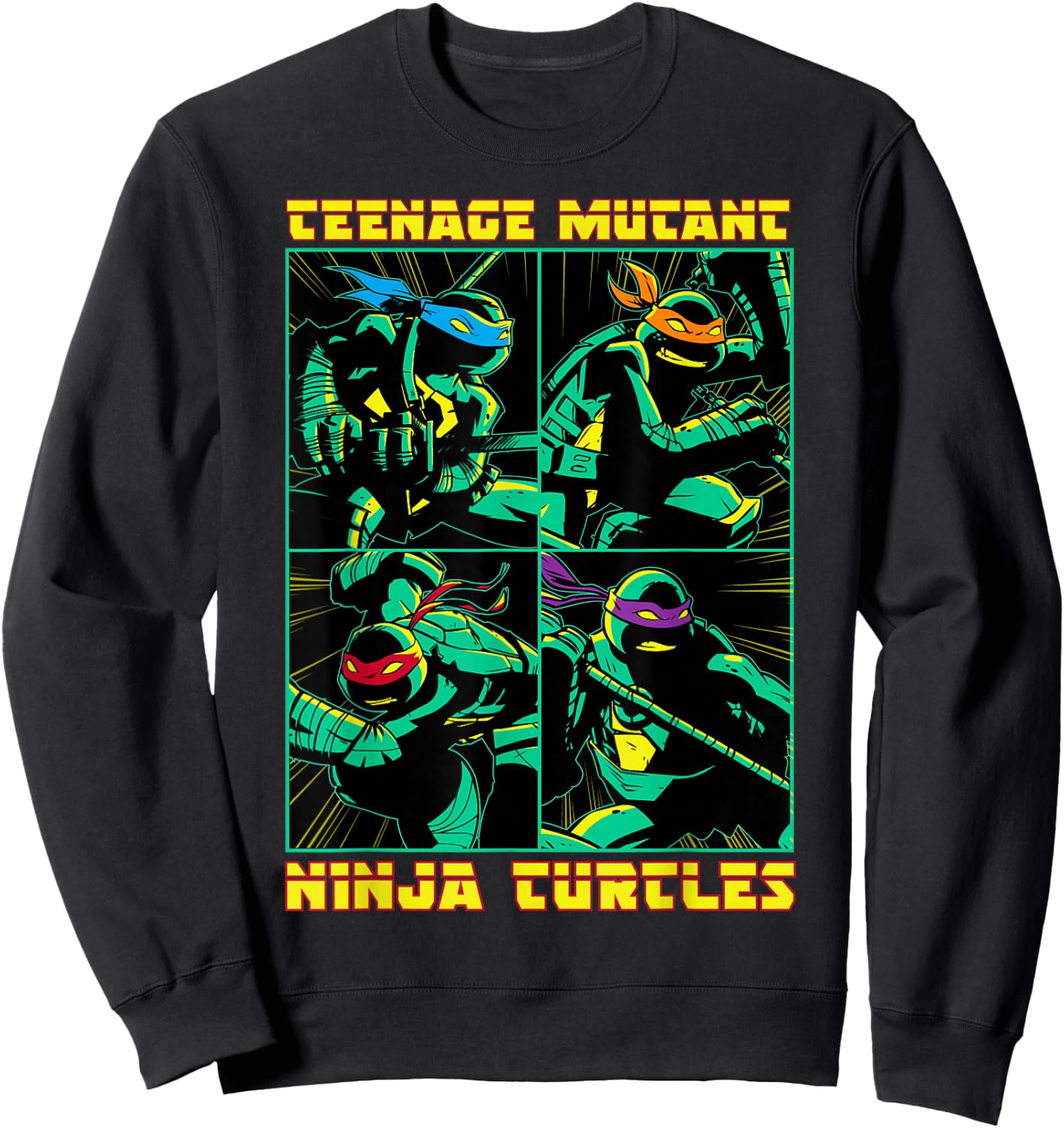 Teenage Mutant Ninja Turtles Action Panel Sweatshirt - Sweatshirt | Black