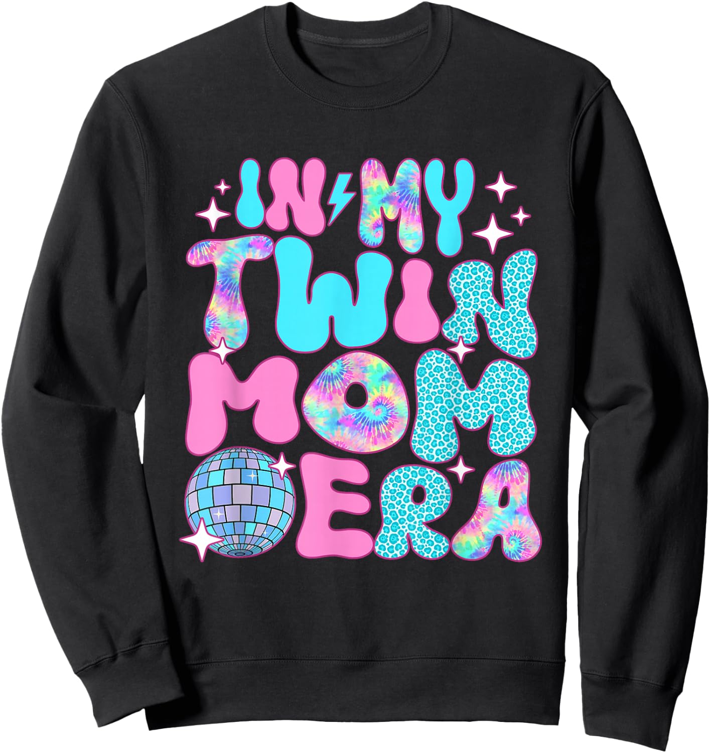 Disco In My Twin Mom Era Sweatshirt - Sweatshirt | Black