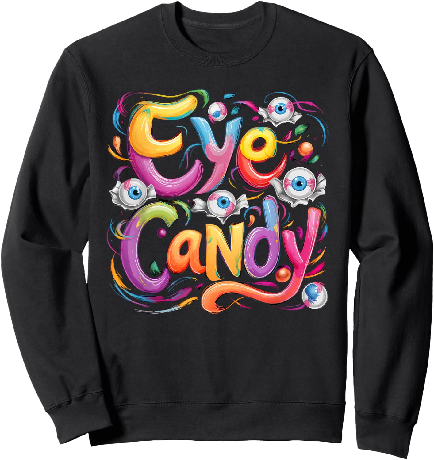 Eye Candy Sweatshirt - Sweatshirt | Black