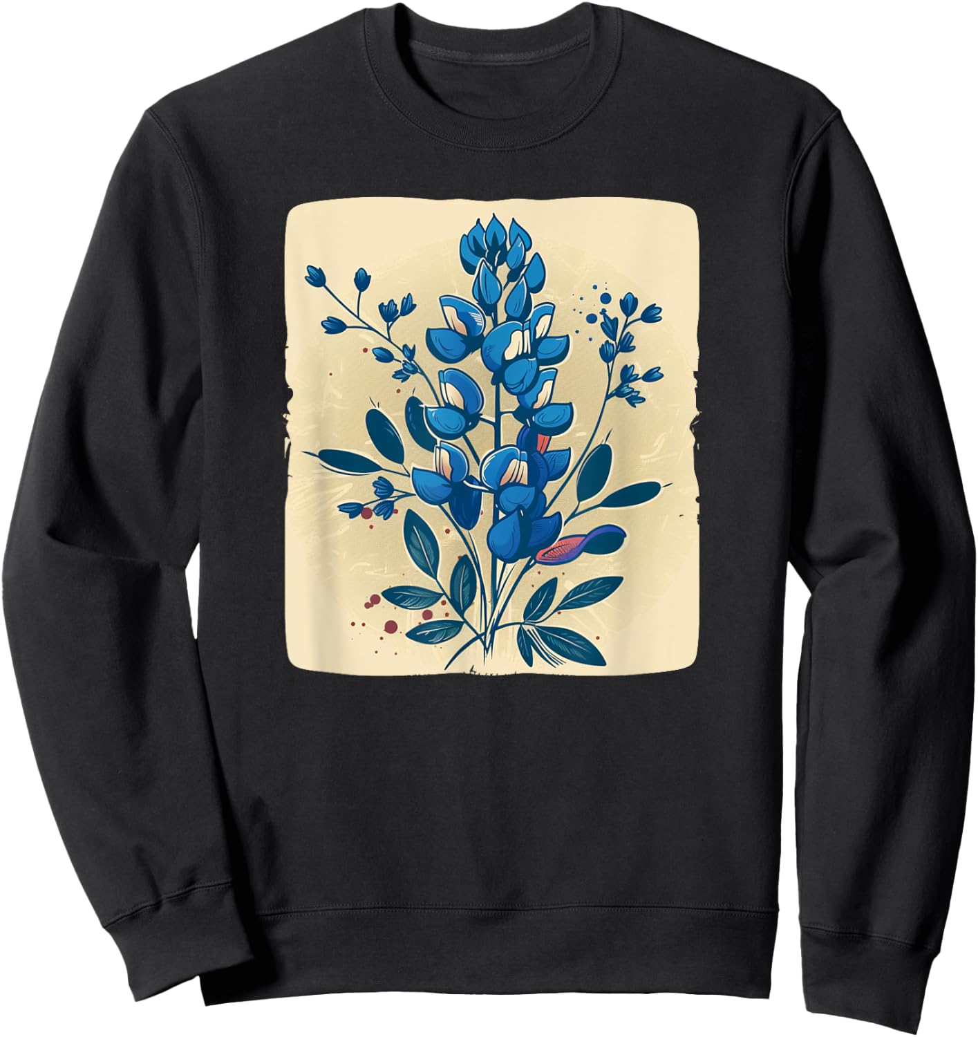 Nice Texan Bluebonnet Costume for Man and Woman Sweatshirt - Sweatshirt | Black
