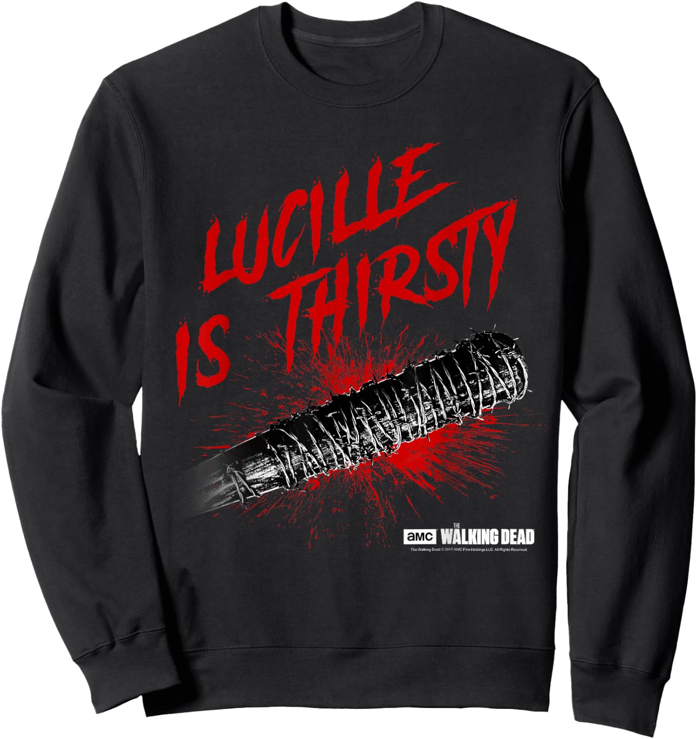 The Walking Dead Lucille is Thirsty Sweatshirt - Sweatshirt | Black