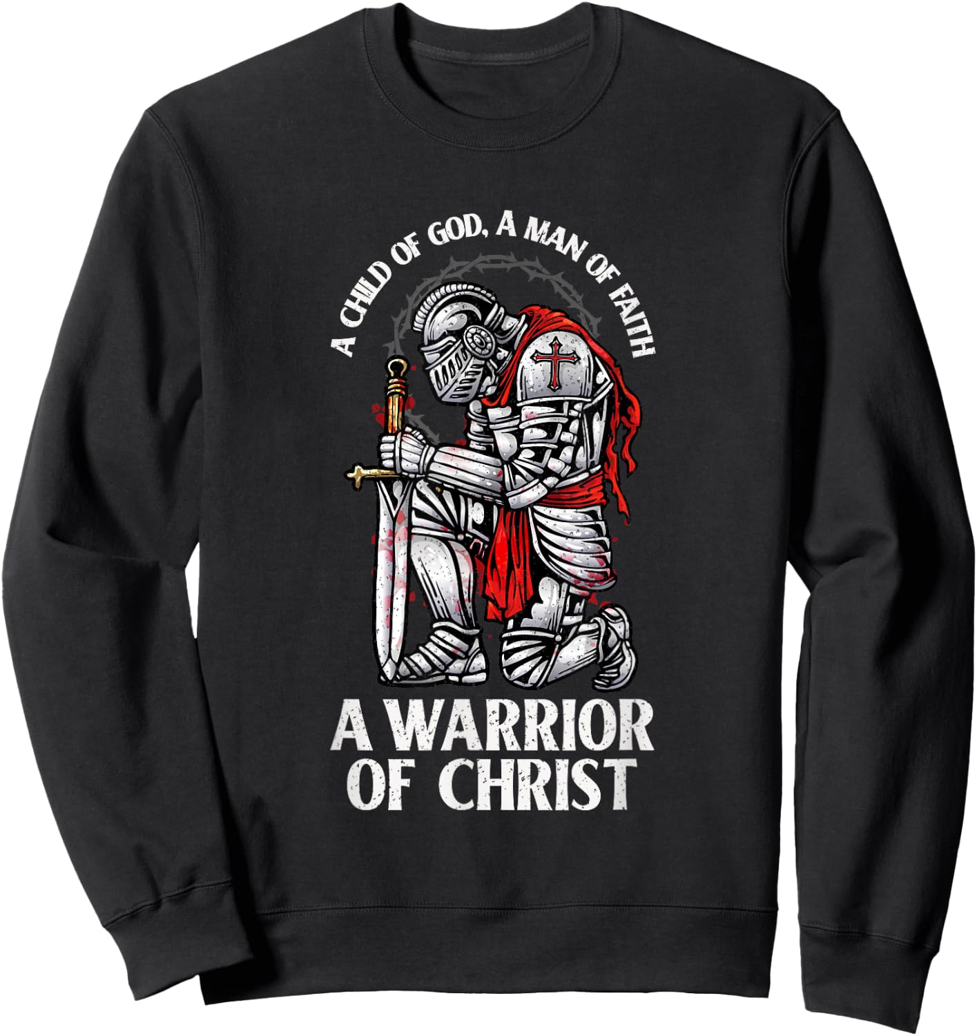 Warrior Of Christ - Faithful Knight Sweatshirt - Sweatshirt | Black