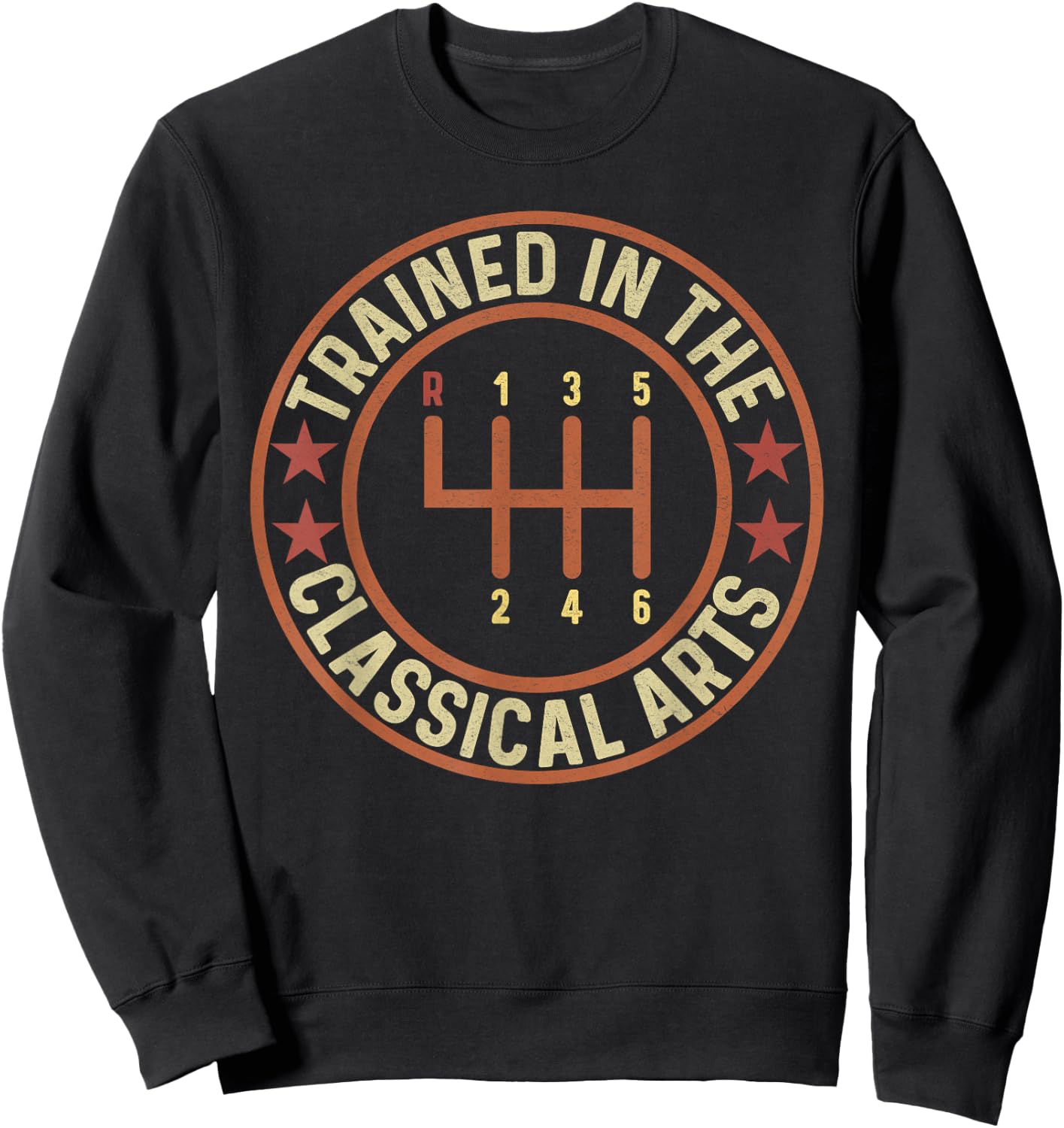 Retro Vintage Trained in The Classical Arts Speed Manual Sweatshirt - Sweatshirt | Black