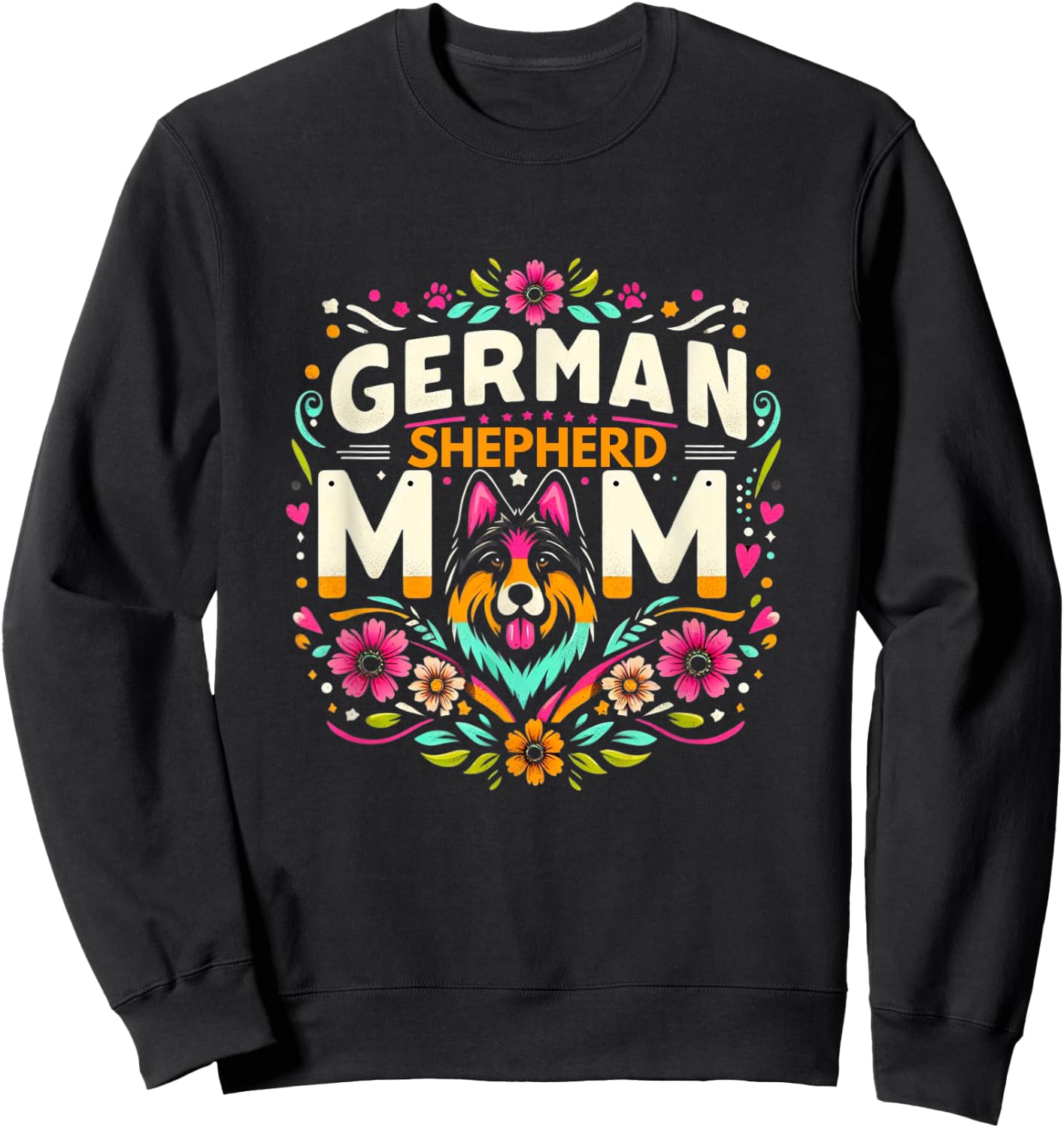 German Shepherd Mom Shirt German Shepherds Lover GSH Sweatshirt - Sweatshirt | Black