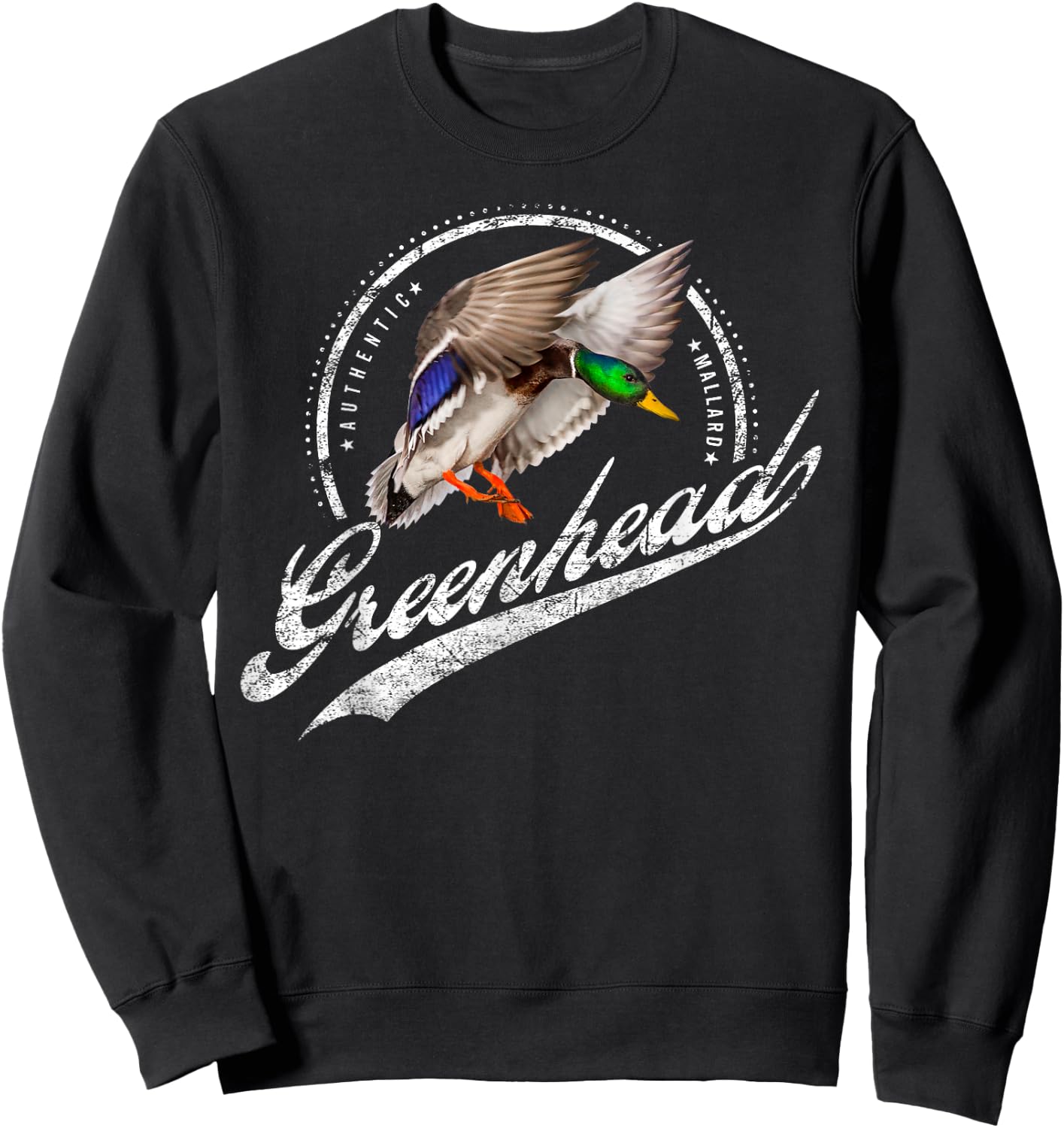 Mallard duck hunting waterfowl greenhead drake Sweatshirt - Sweatshirt | Black