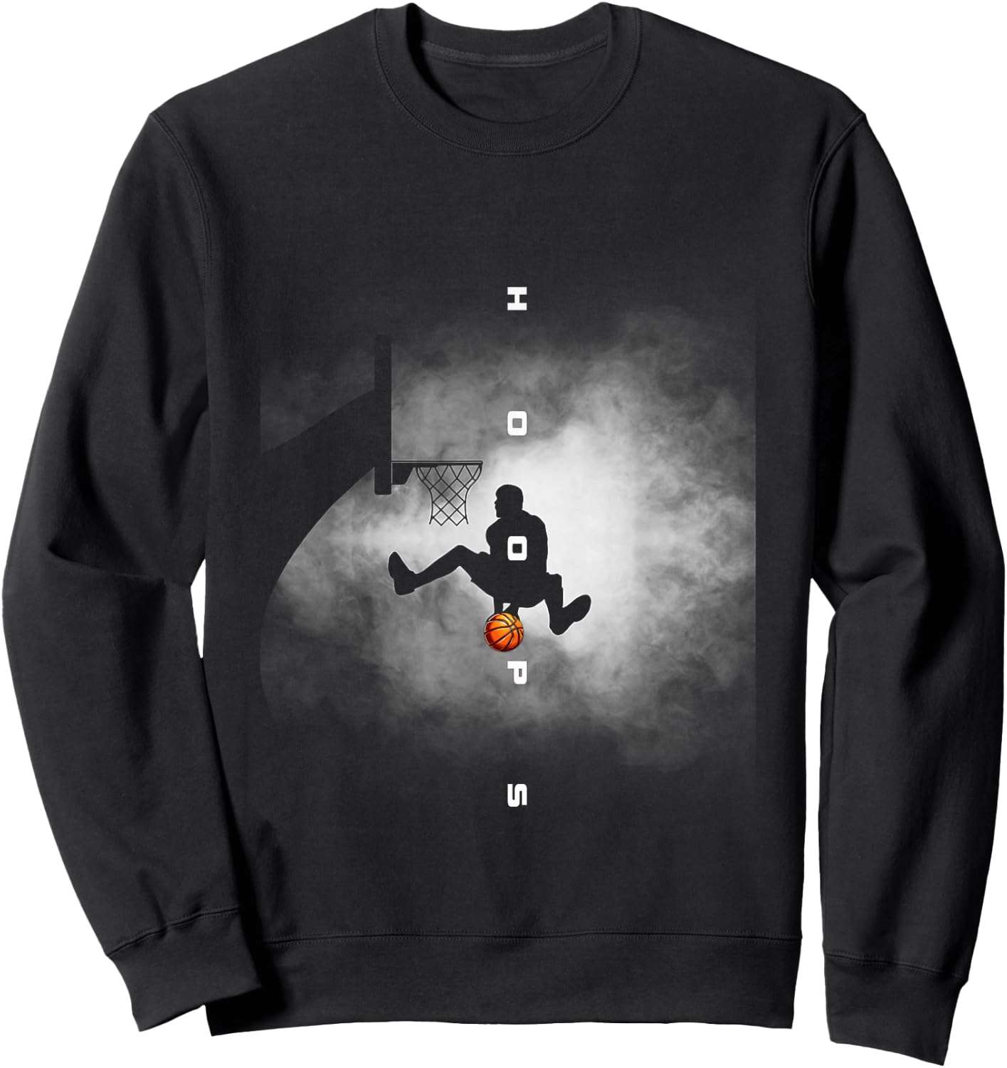 Hoops Basketball Apparel - Basketball Sweatshirt - Sweatshirt | Black
