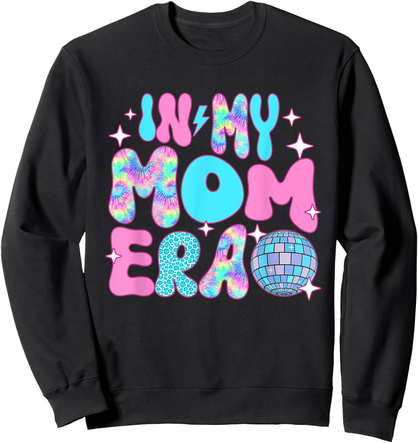 Disco In My Mom Era Sweatshirt - Sweatshirt | Black