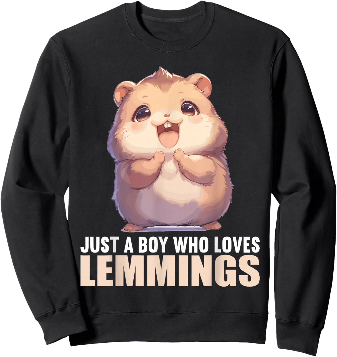 Just a Boy who loves Lemmings. Lemmings Lemming Sweatshirt - Sweatshirt | Black