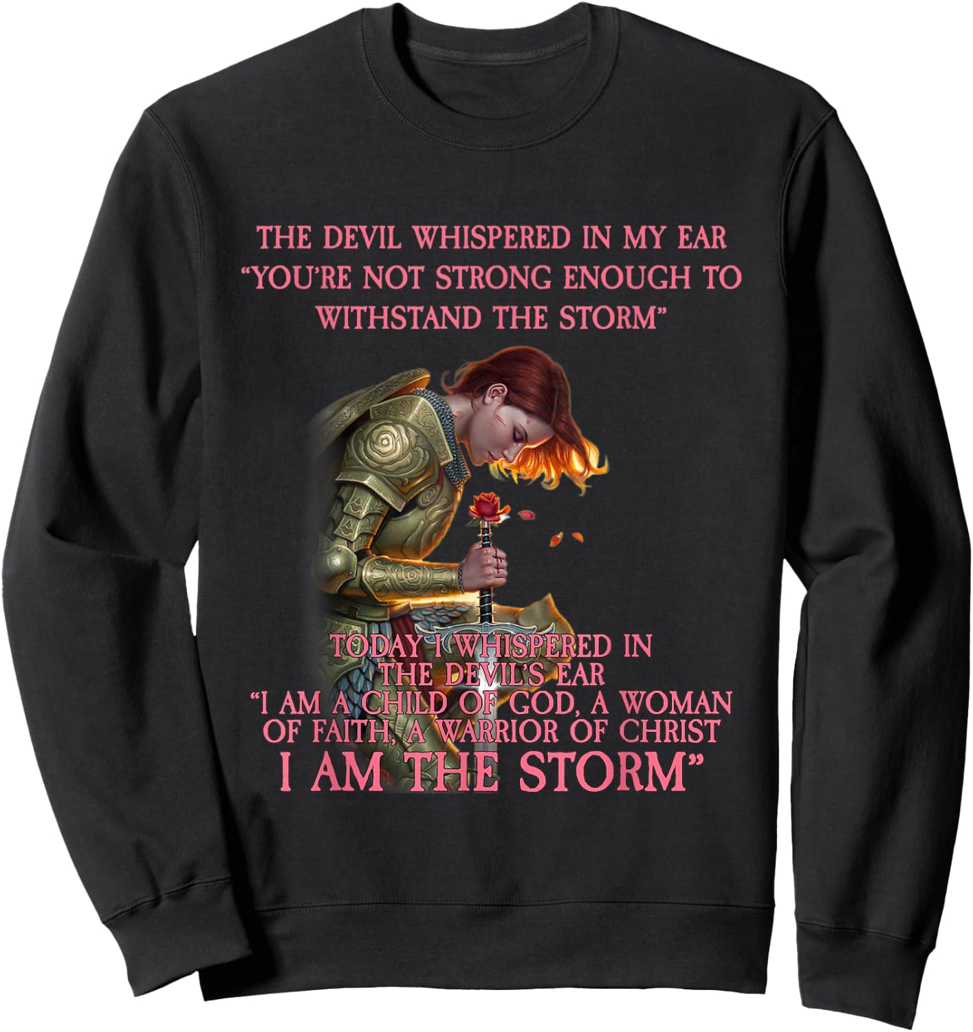 I Am A Child Of God A Woman Of Faith Cute Gift Sweatshirt - Sweatshirt | Black