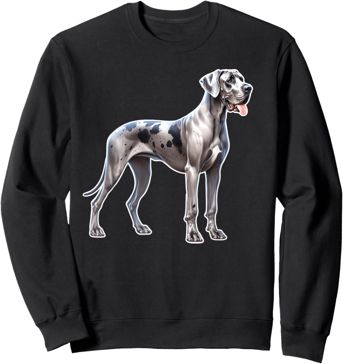 Great Dane Dog Sweatshirt - Sweatshirt | Black