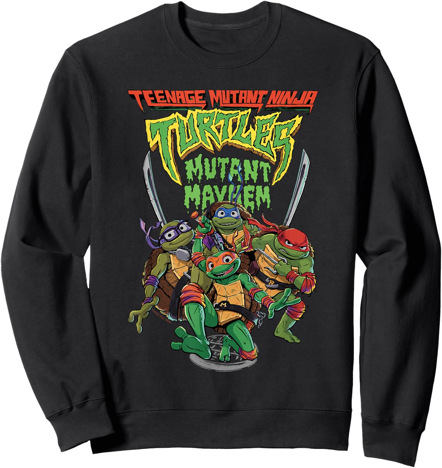 Teenage Mutant Ninja Turtles: Mutant Mayhem Group Sweatshirt - Sweatshirt | Black