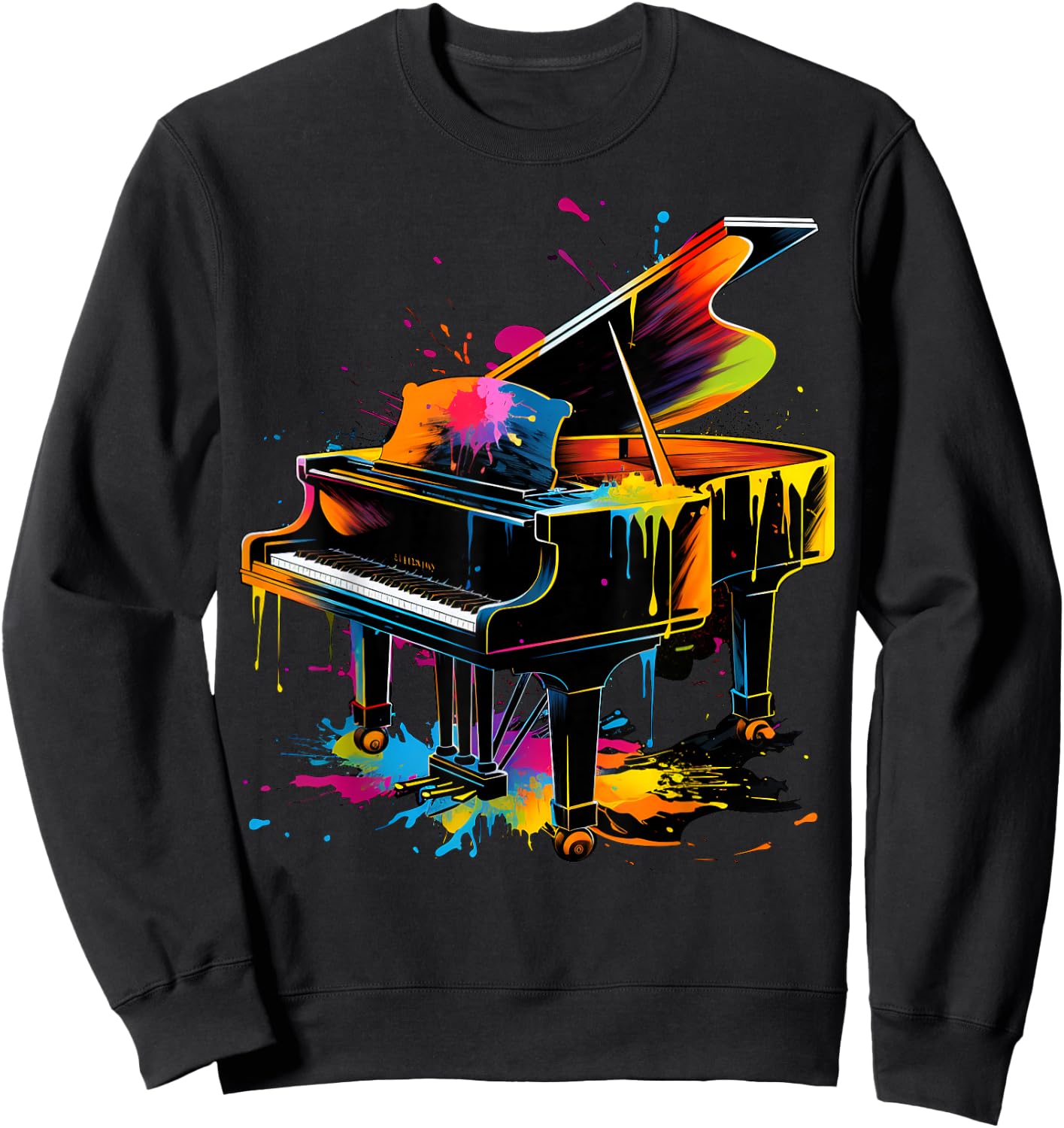 Men, Women and Kids Piano Sweatshirt - Sweatshirt | Black