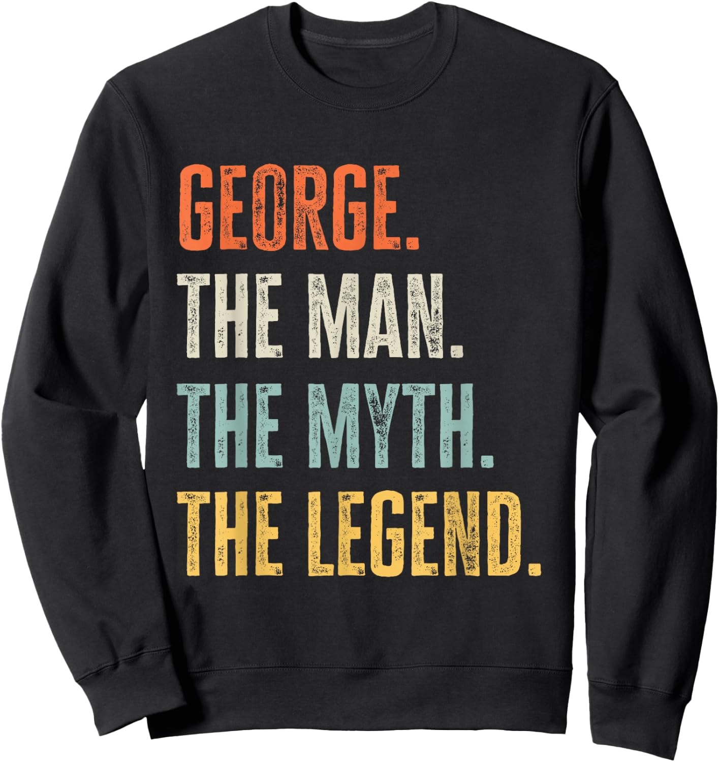 George The Best, Man Myth Legend, Funny Best Name George Small Sweatshirt - Sweatshirt | Black